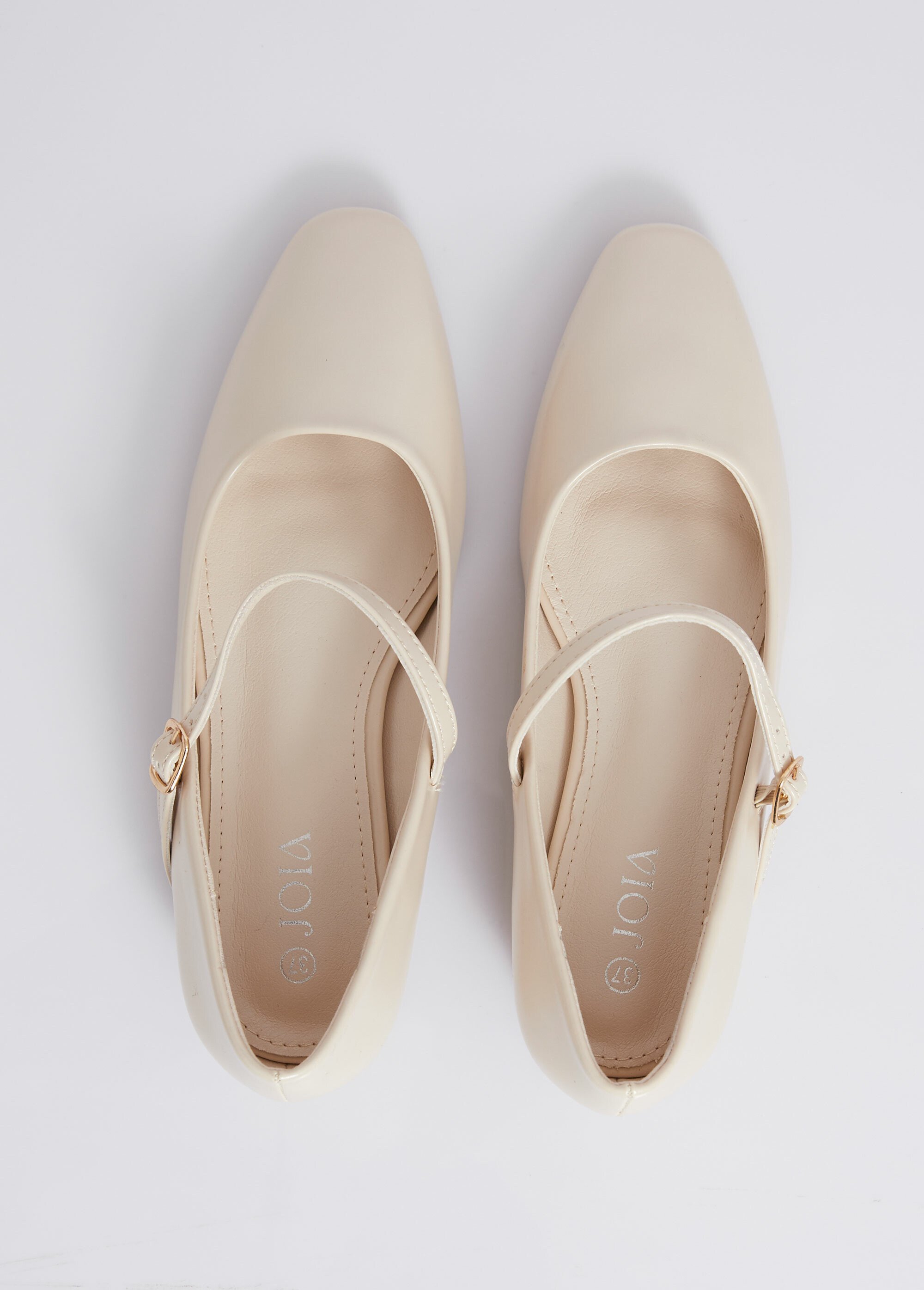 Ballerines bout amande avec bride fine Femme Beige JOIH8-1032E OV1