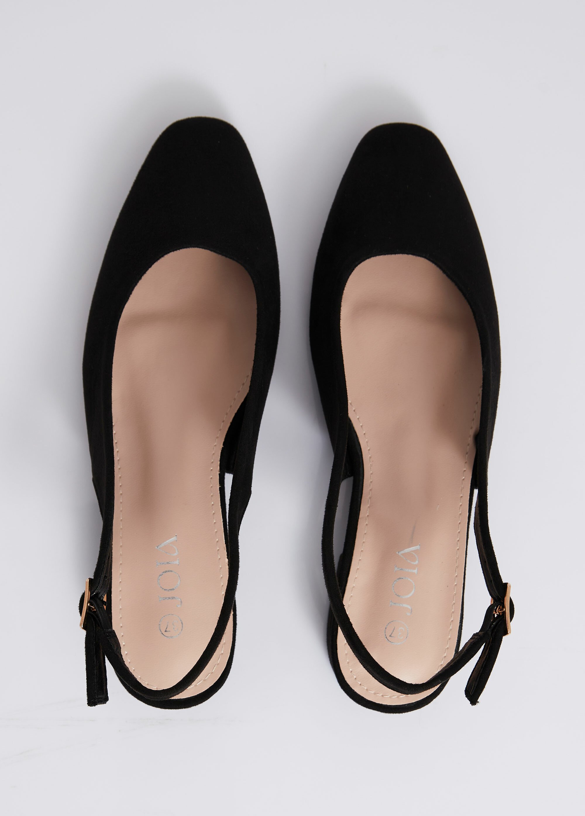 Ballerines bride slingback, bout amande Femme Noir JOIYK-1827 OV1