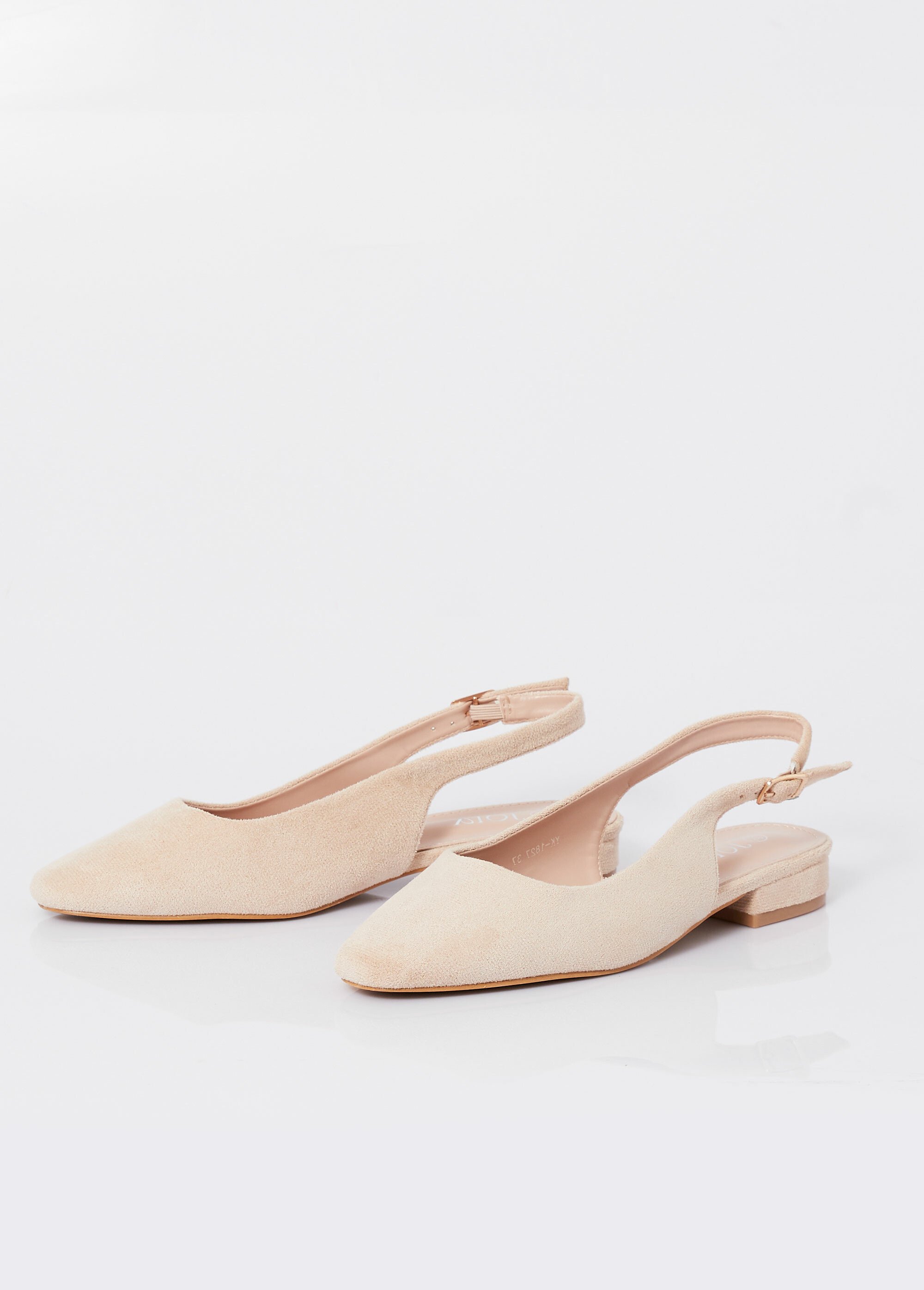 Ballerines bride slingback, bout amande Femme Beige JOIYK-1827 DE1