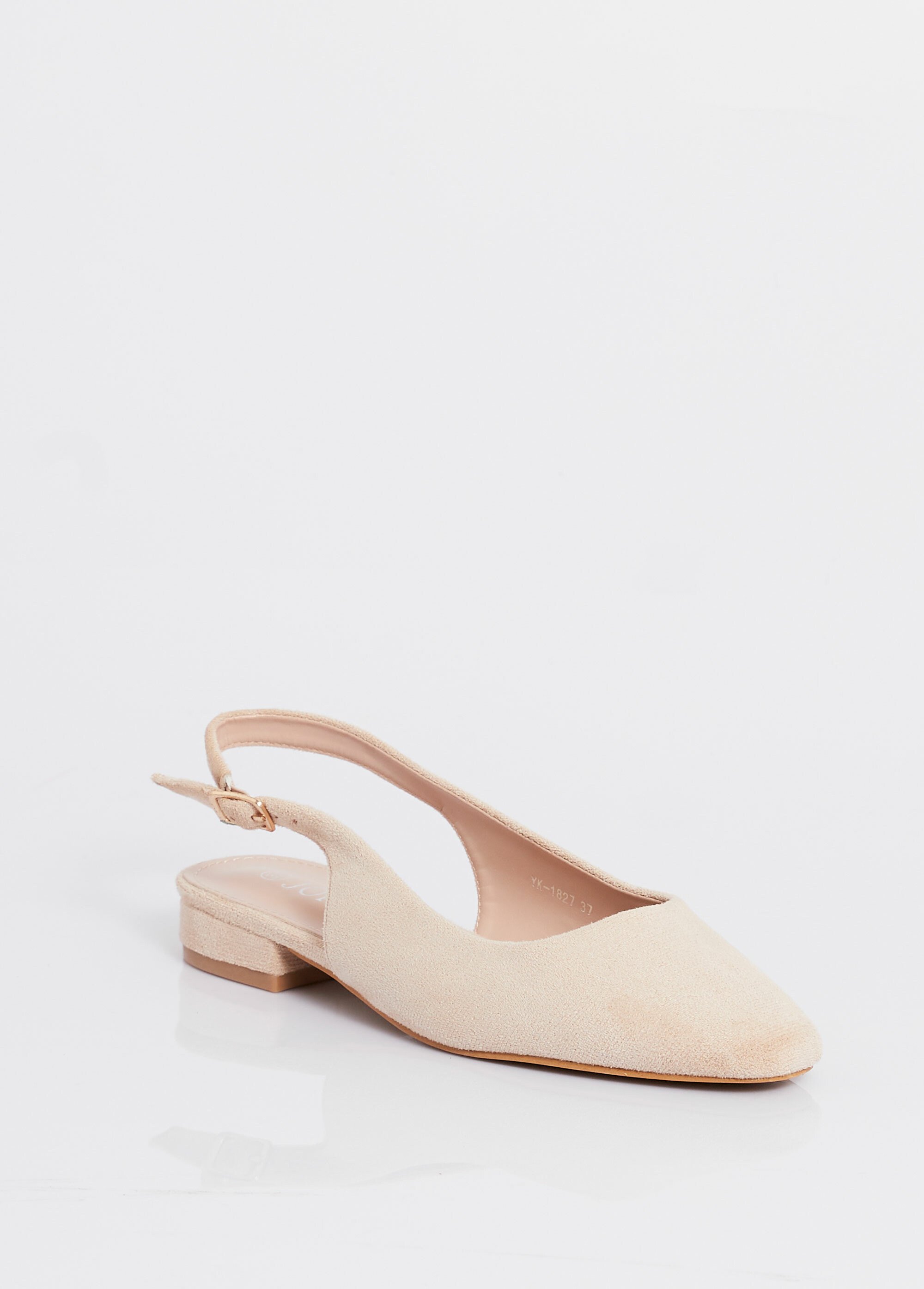 Ballerines bride slingback, bout amande Femme Beige JOIYK-1827 FA1
