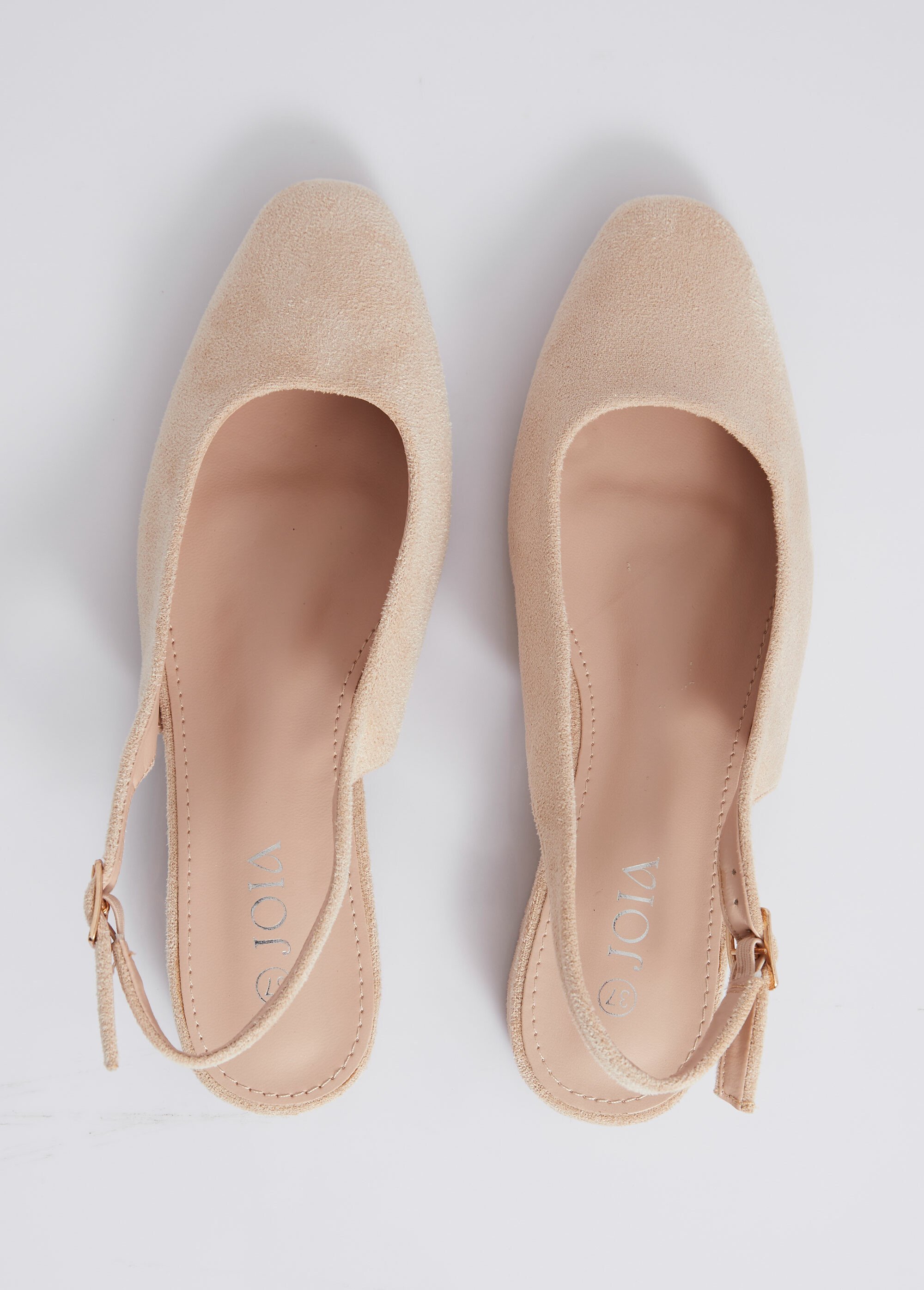 Ballerines bride slingback, bout amande Femme Beige JOIYK-1827 OV1