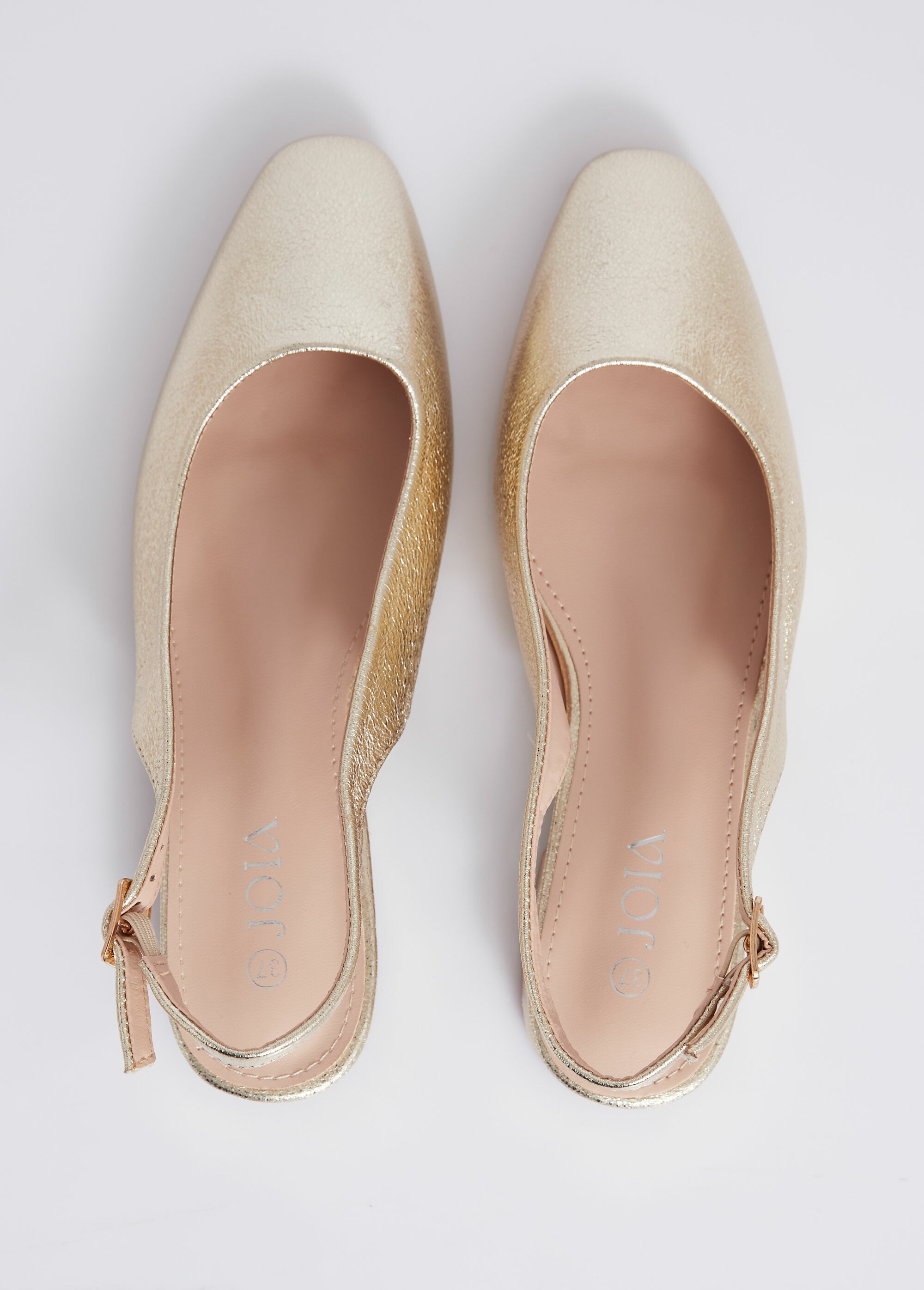 Ballerines bride slingback, bout amande Femme Doré JOIYK-1827 OV1