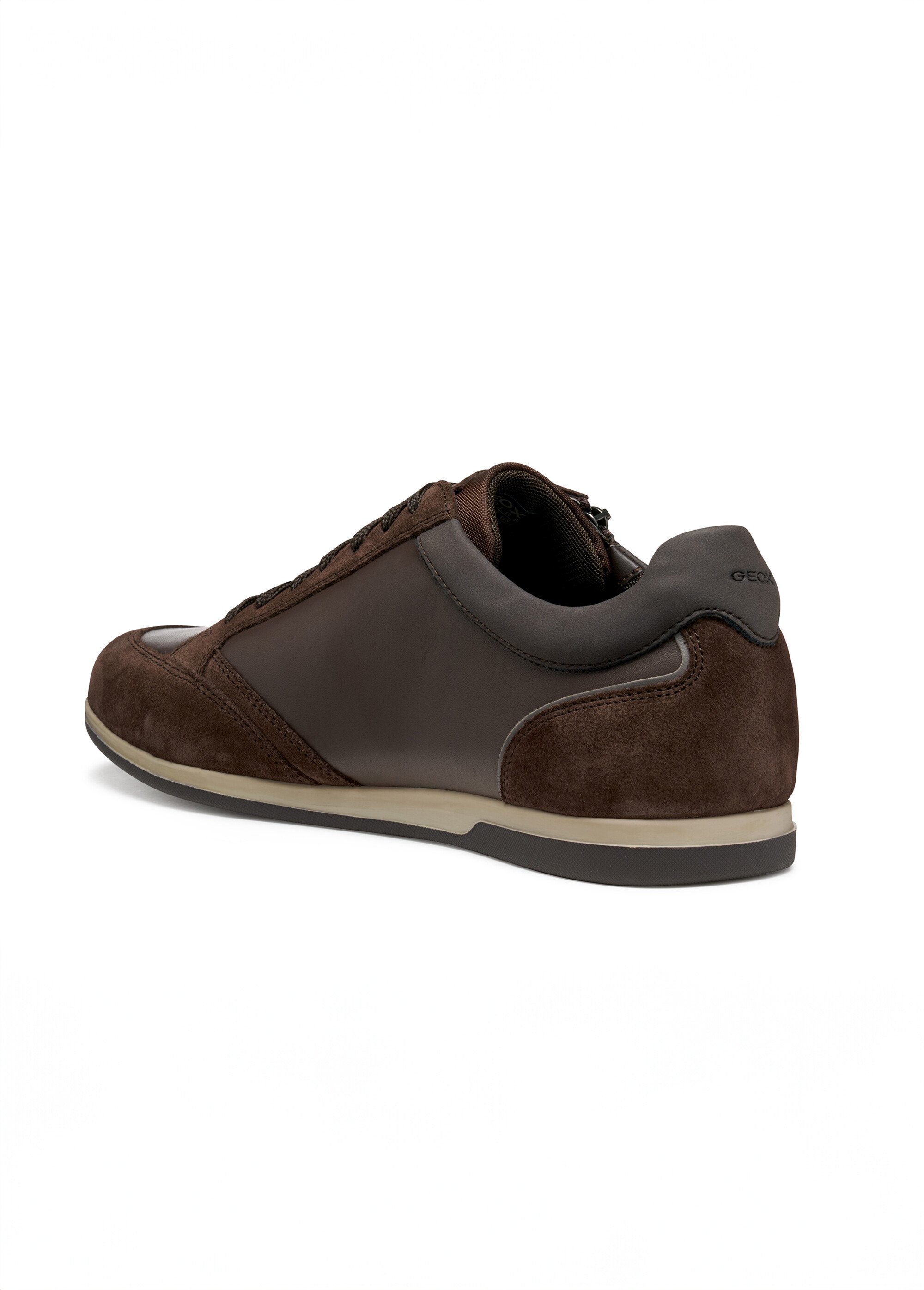 Baskets cuir tendance semelle fine Homme Marron GEO-U564GA DO1