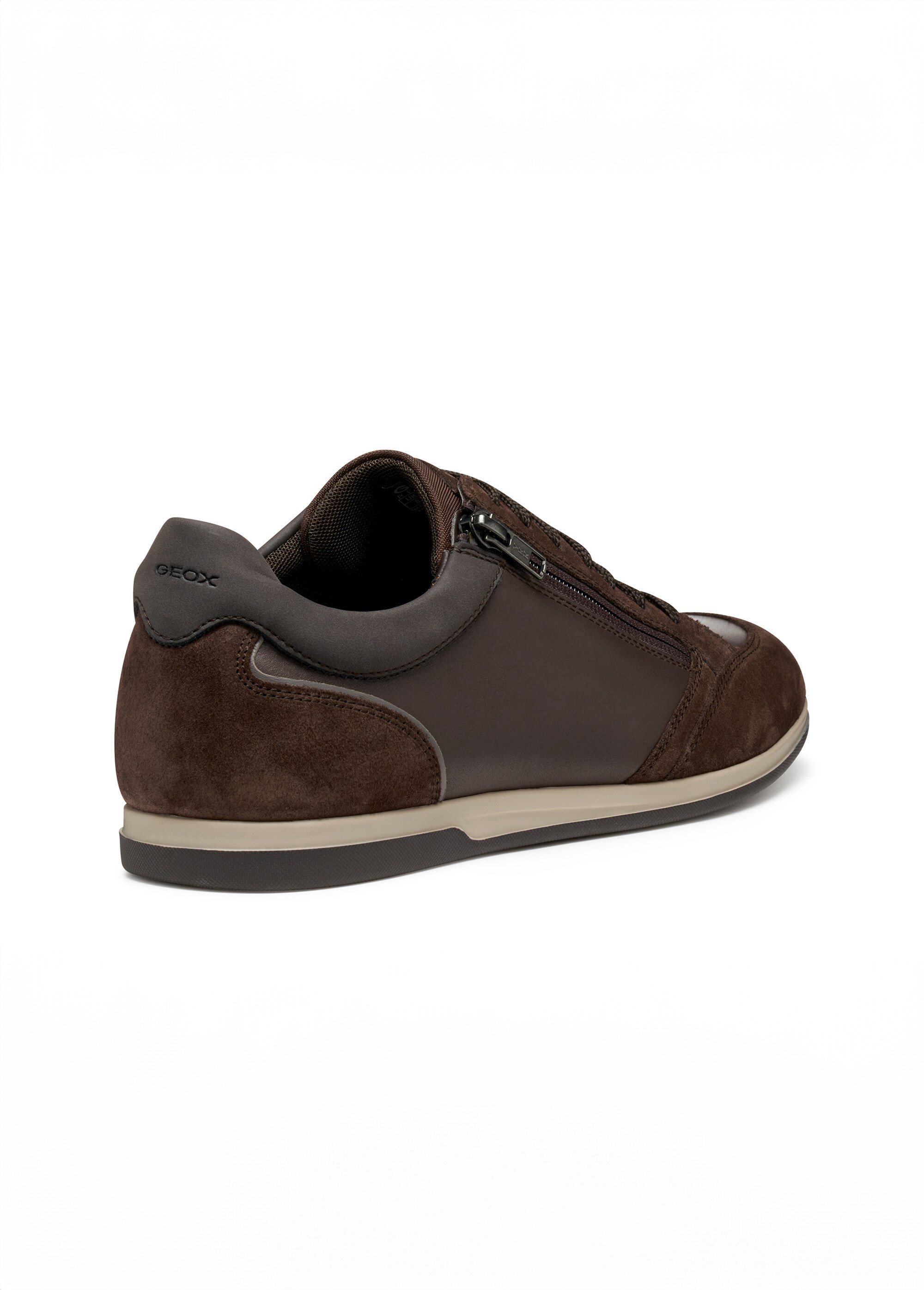 Baskets cuir tendance semelle fine Homme Marron GEO-U564GA DO2