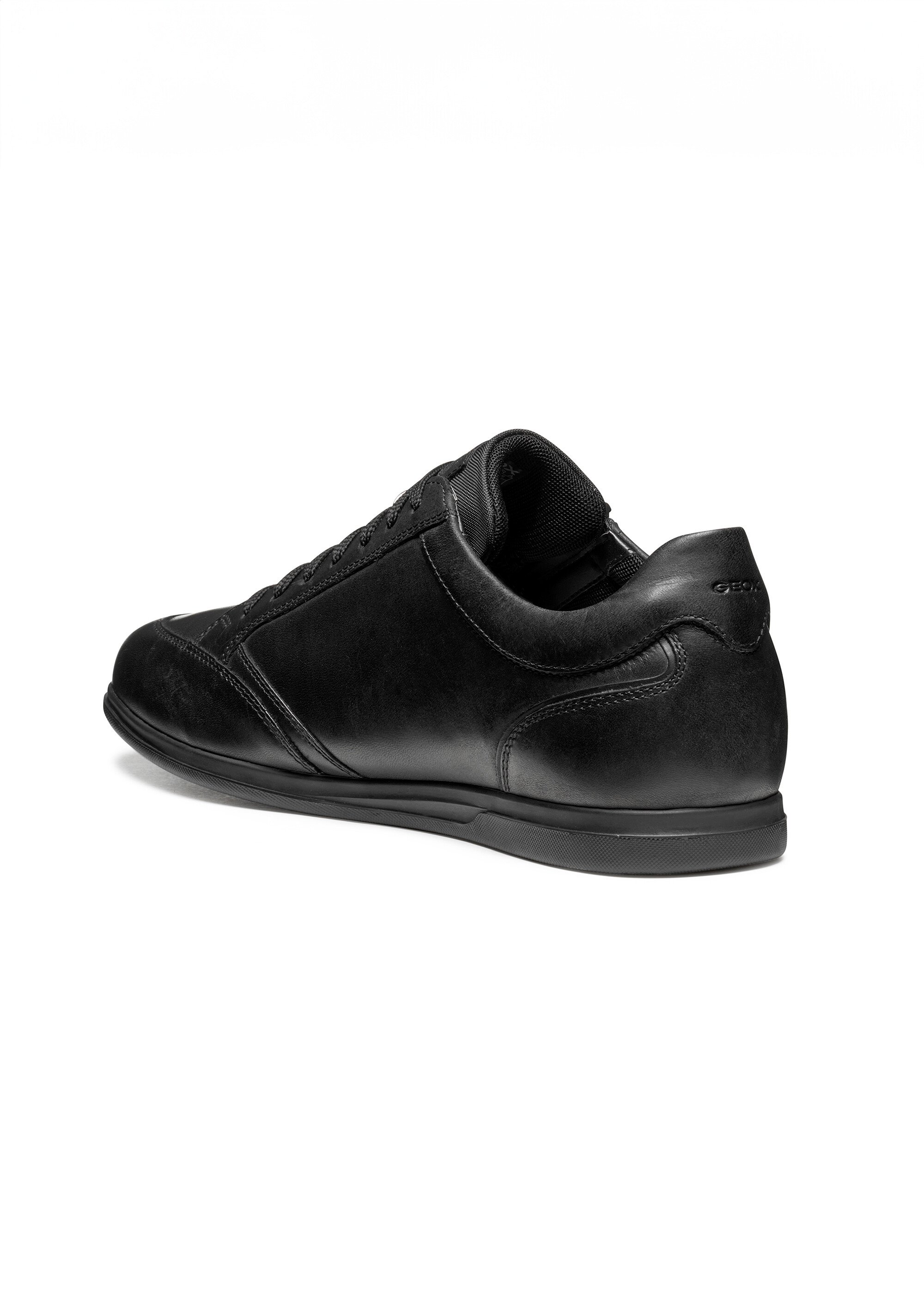 Baskets cuir tendance semelle fine Homme Noir GEO-U564GA DO1