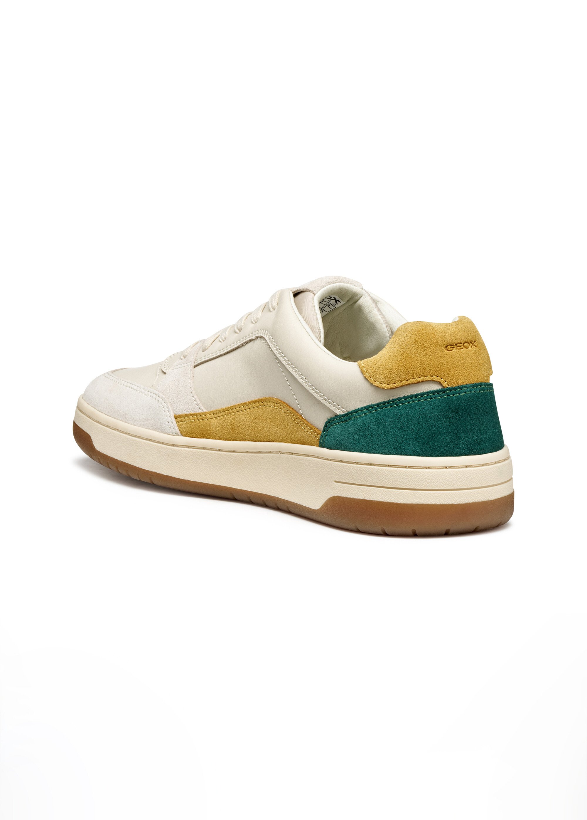 Baskets multicolores cuir lisse et suédé