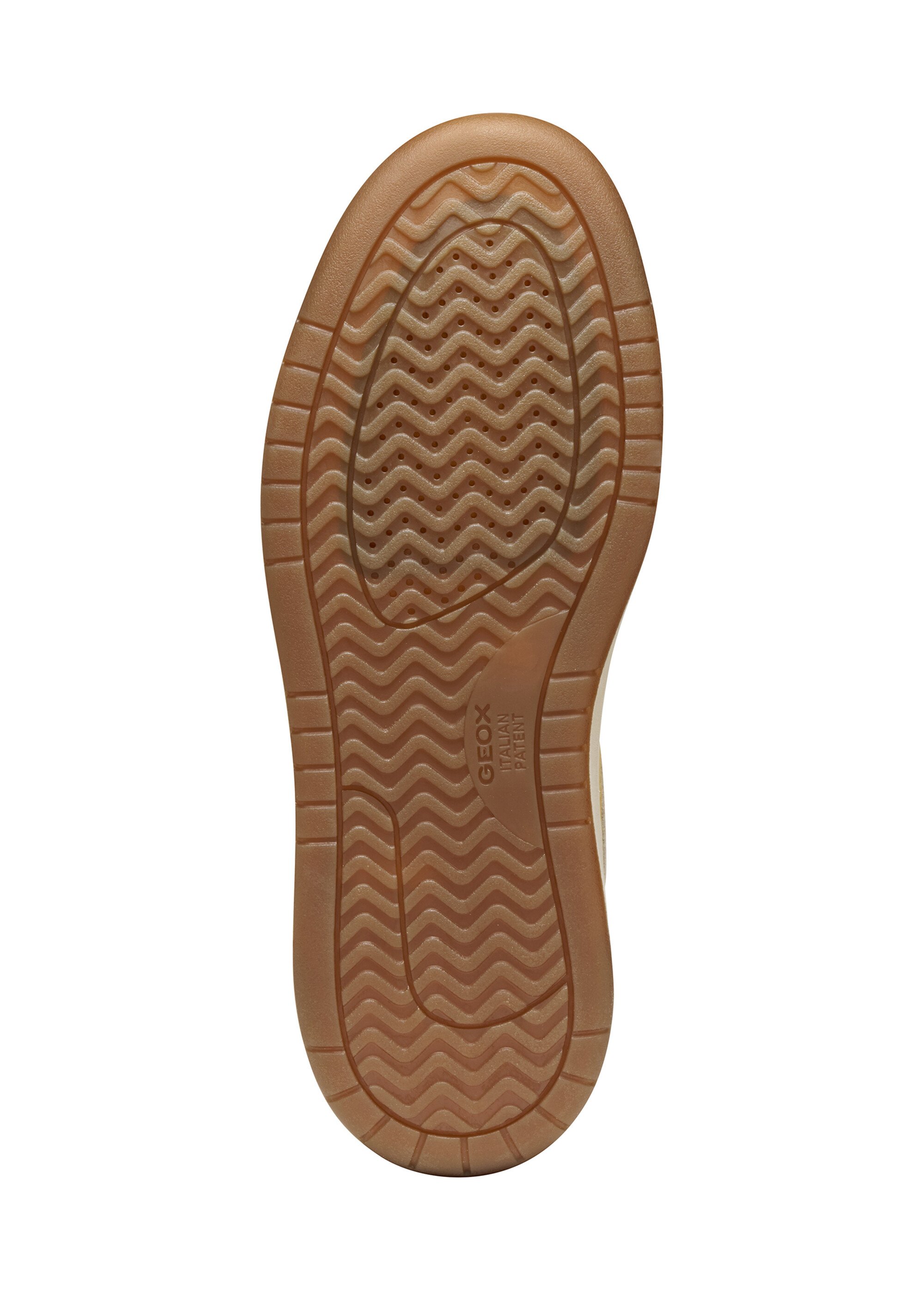 Baskets multicolores cuir lisse et suédé Homme Beige GEO-U56M5A UN1