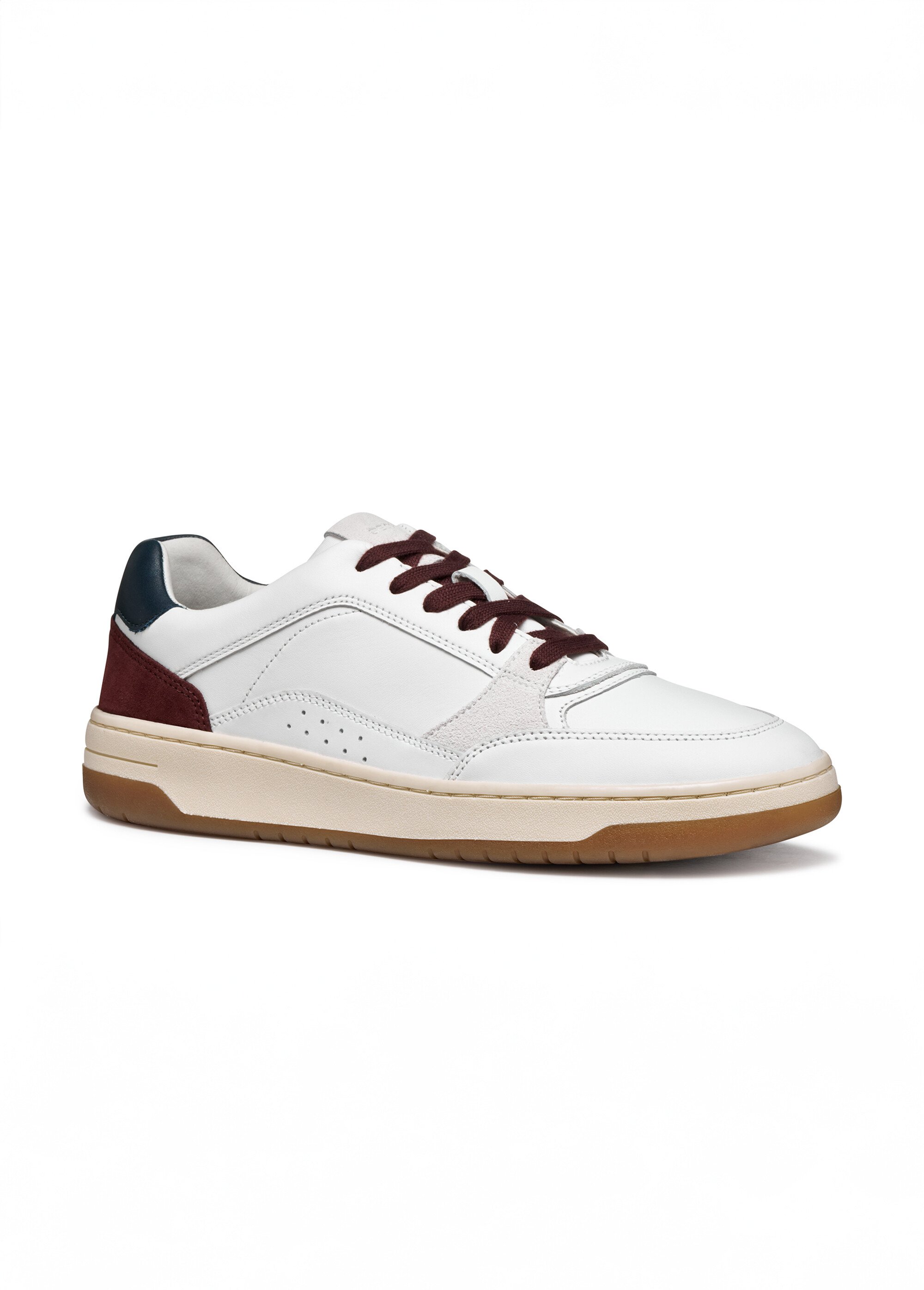 Baskets multicolores cuir lisse et suédé