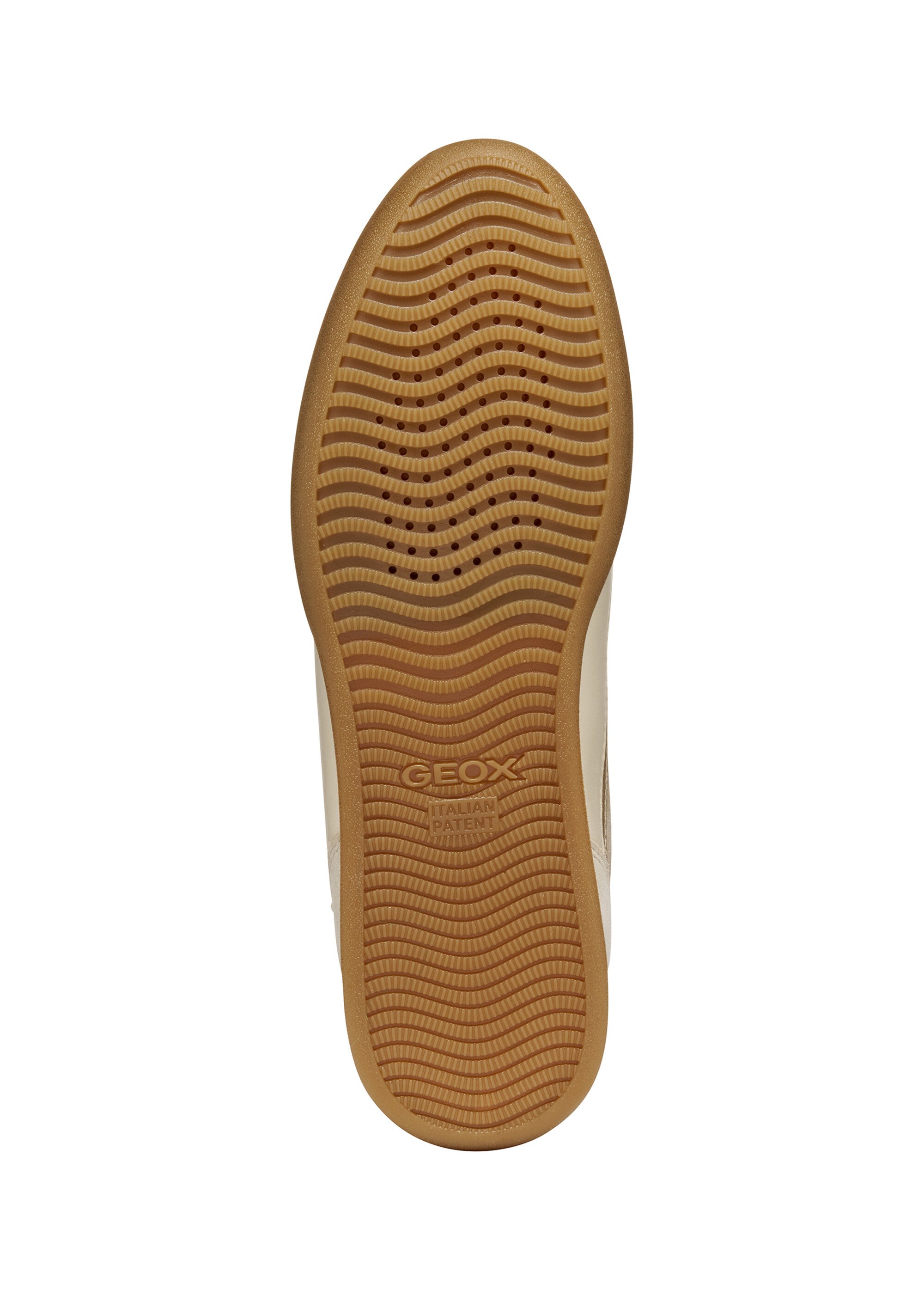 Baskets multimatières lacets et zip Femme Doré GEO-D563BB UN1