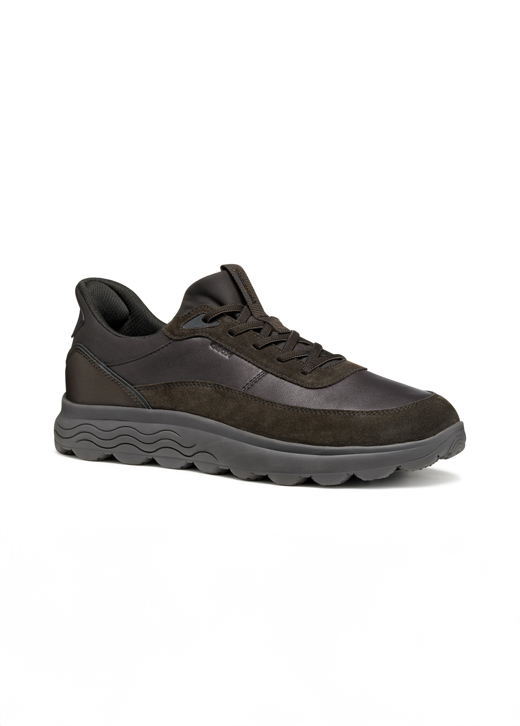 Baskets semelle épaisse monochrome Homme Marron GEO-U56MPA FA1
