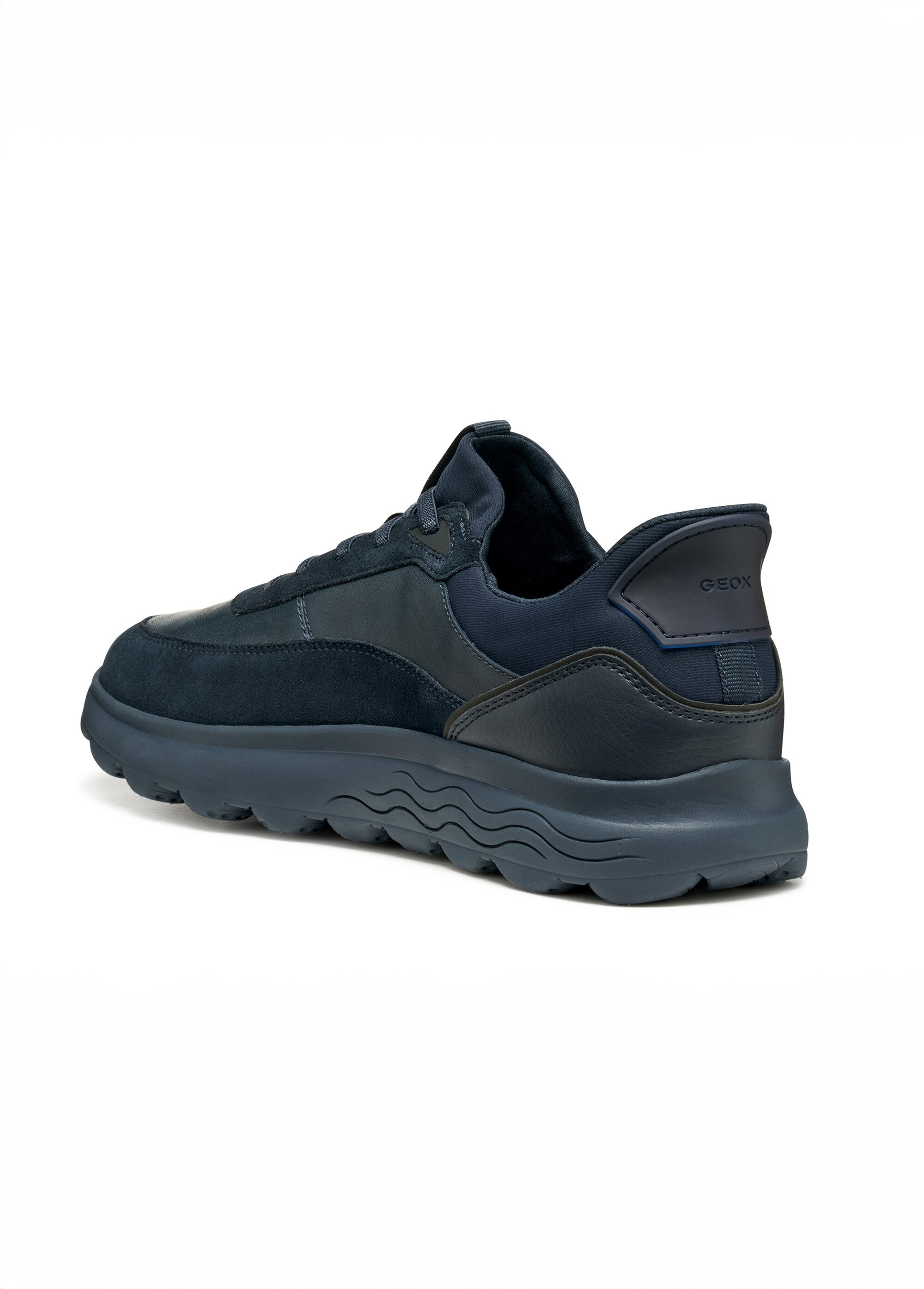 Baskets semelle épaisse monochrome Homme Bleu GEO-U56MPA DO1