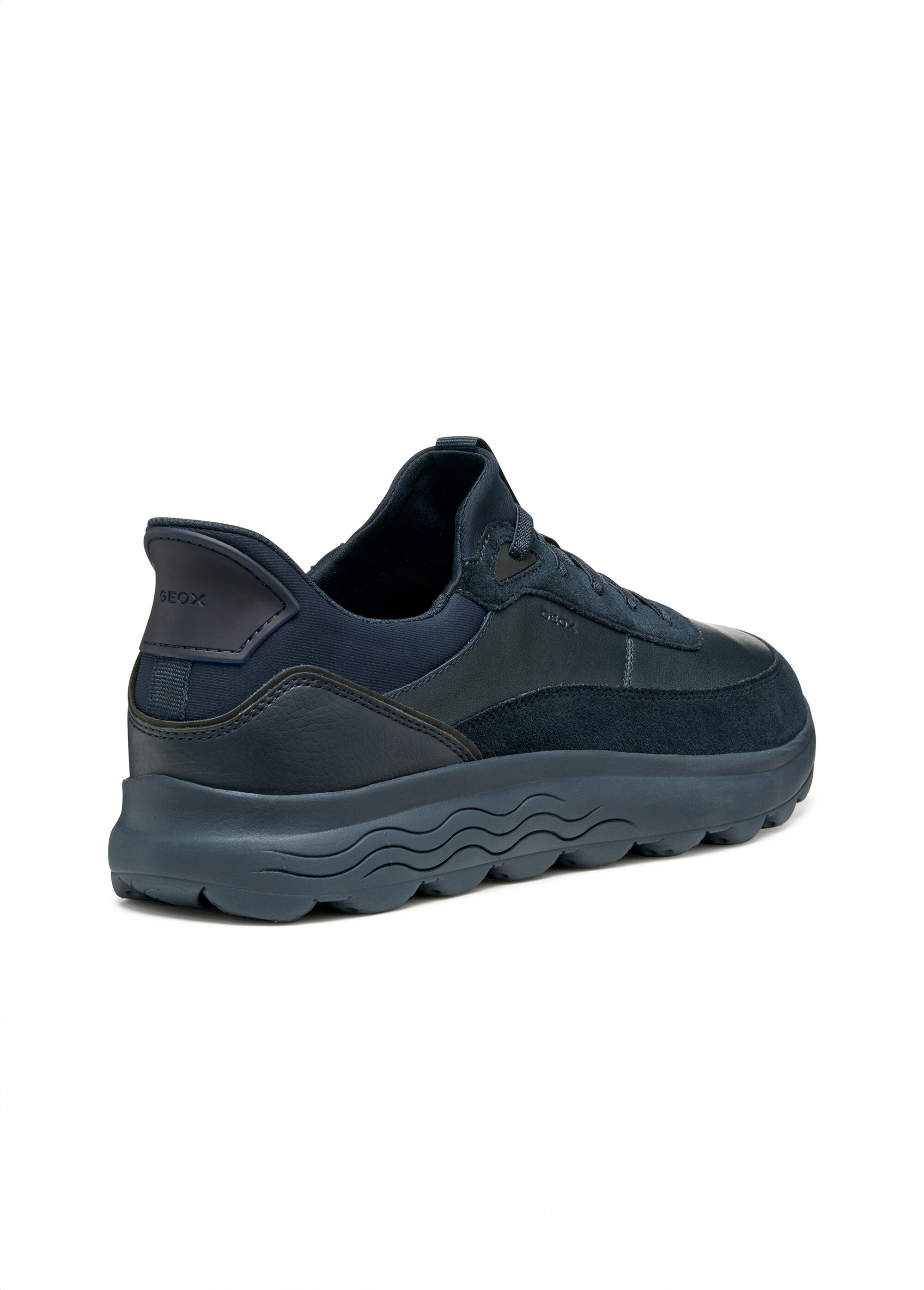 Baskets semelle épaisse monochrome Homme Bleu GEO-U56MPA DO2