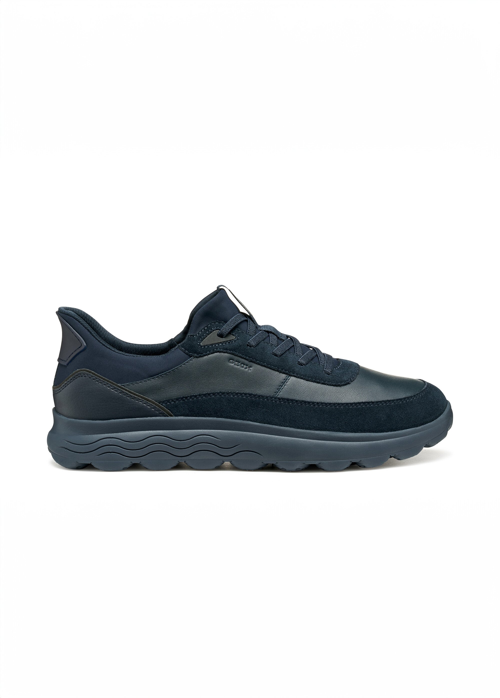 Baskets semelle épaisse monochrome Homme Bleu GEO-U56MPA DR1
