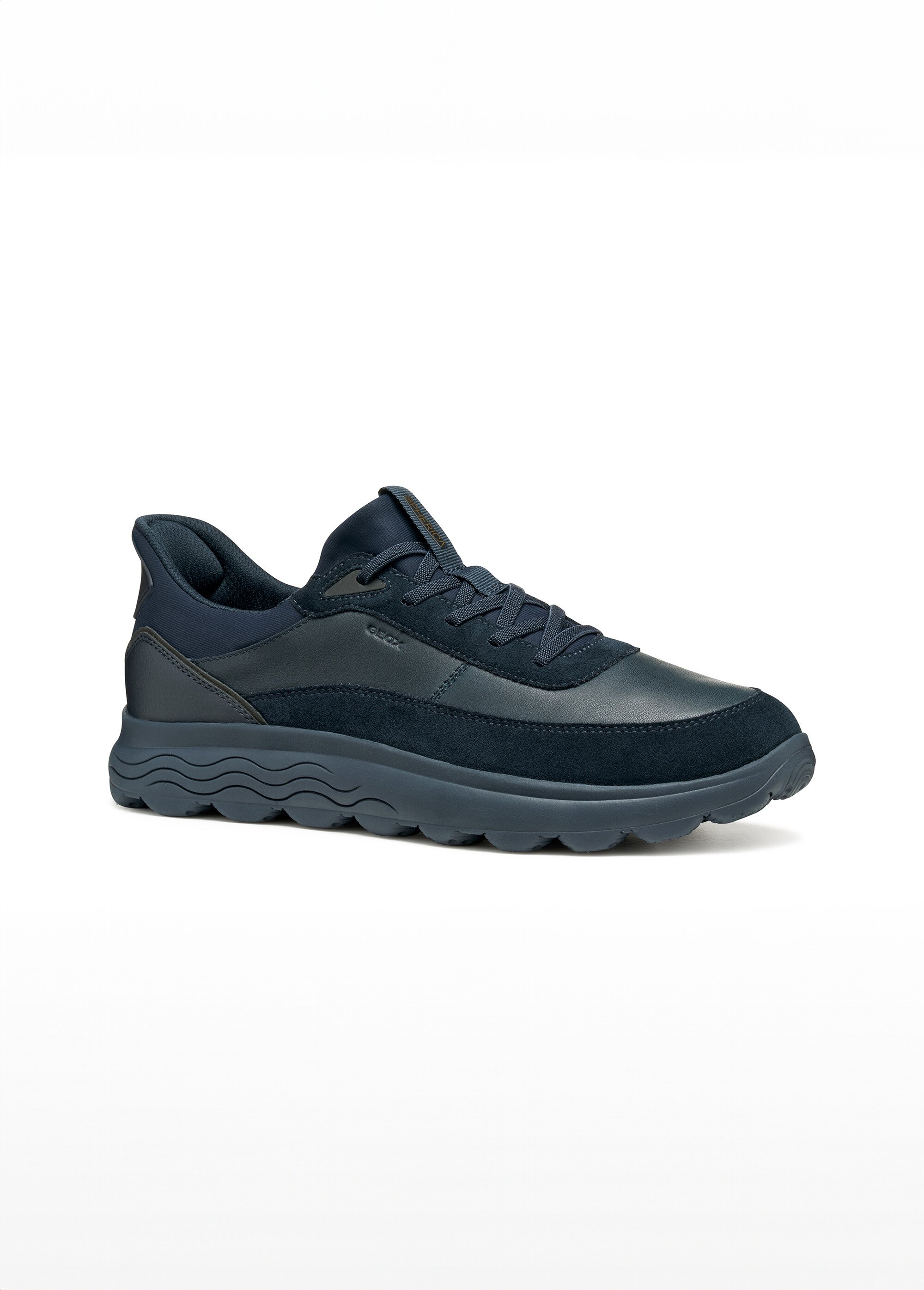 Baskets semelle épaisse monochrome Homme Bleu GEO-U56MPA FA1