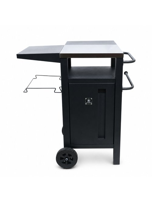 Chariot de barbecue en acier inoxydable Noir 9190335 DE1