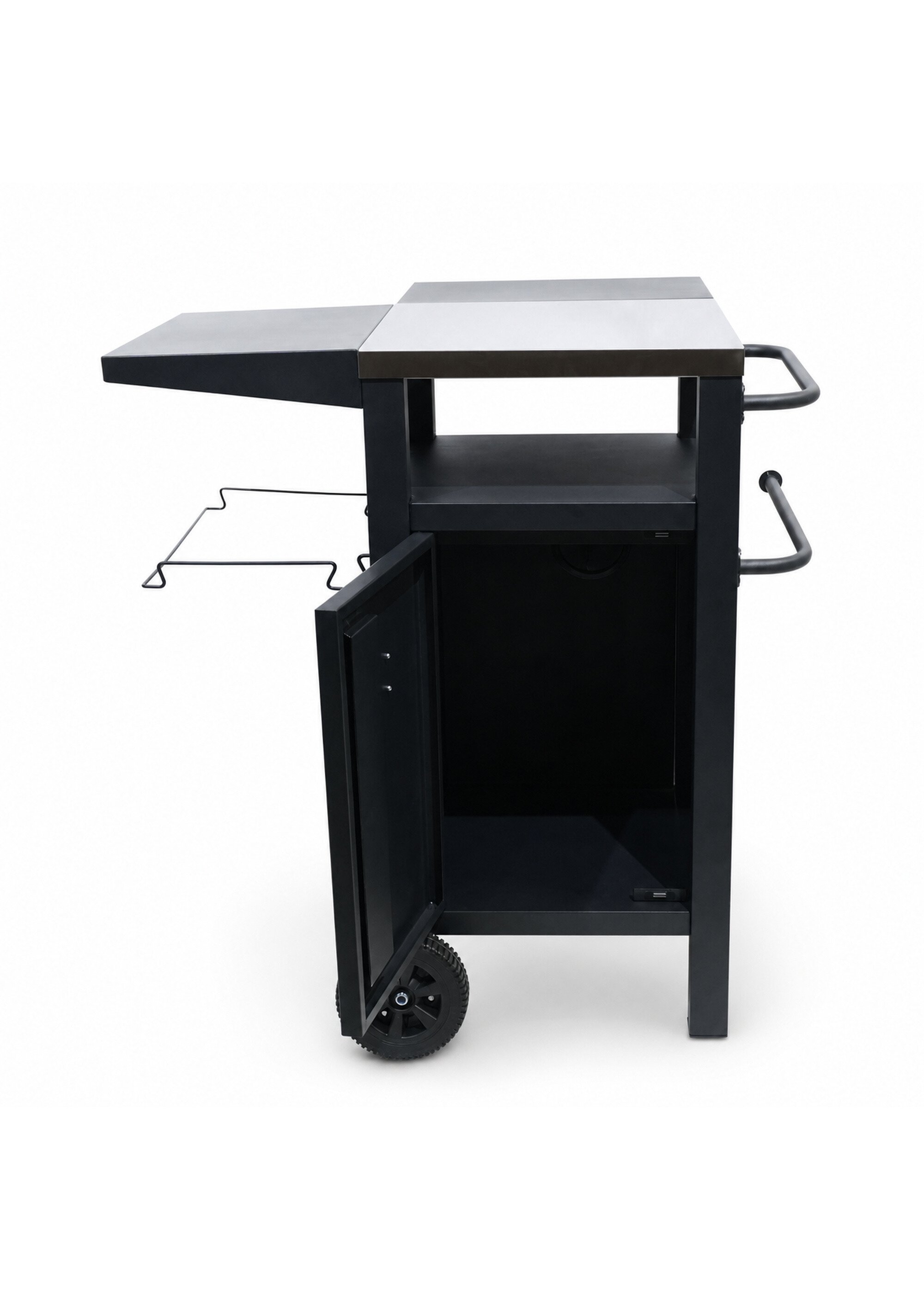 Chariot de barbecue en acier inoxydable Noir 9190335 DE2