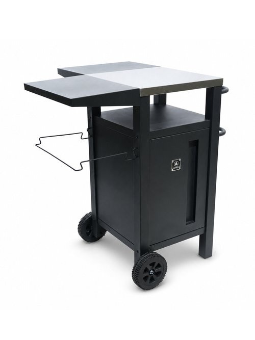 Chariot de barbecue en acier inoxydable Noir 9190335 FA1