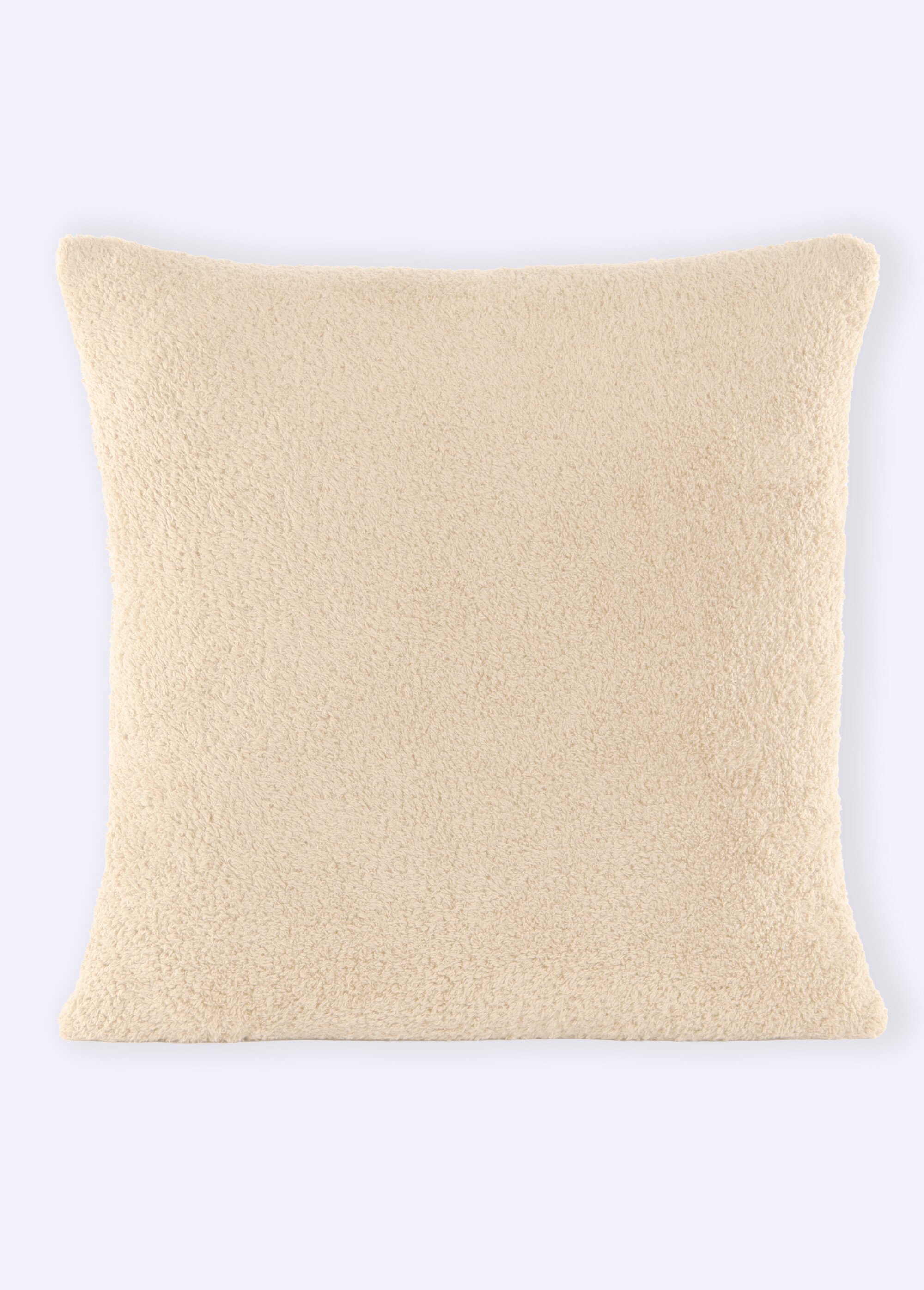 Coussin déco en coral fleece doux