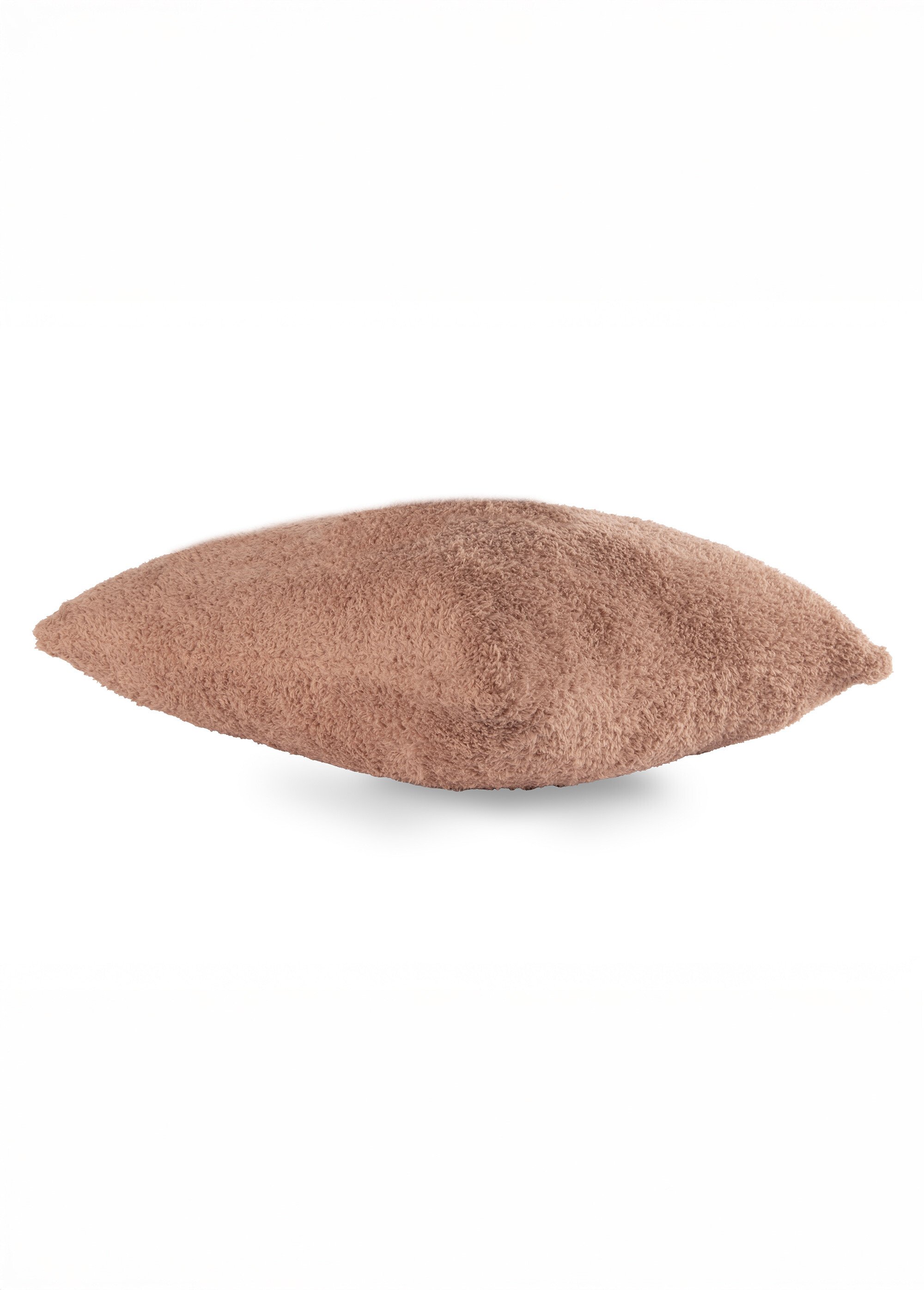 Coussin déco en coral fleece doux