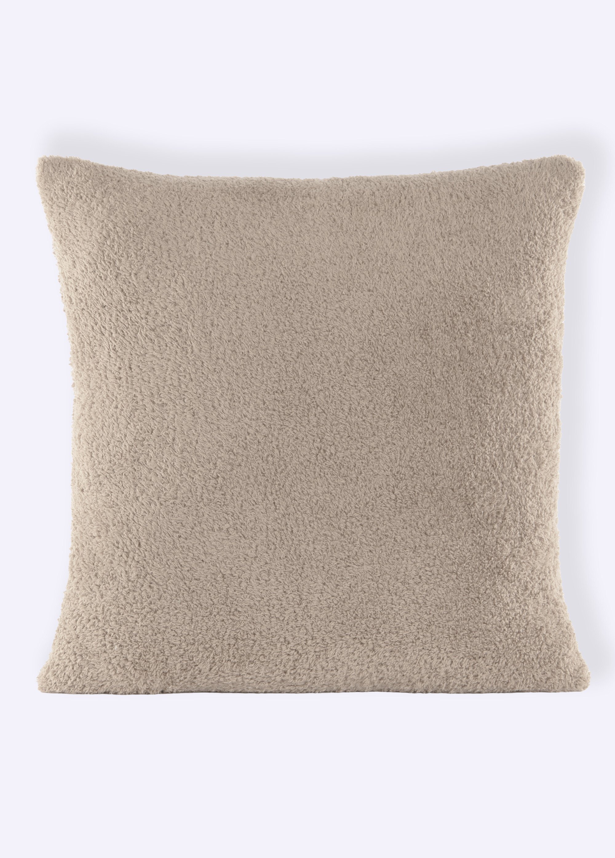 Coussin déco en coral fleece doux