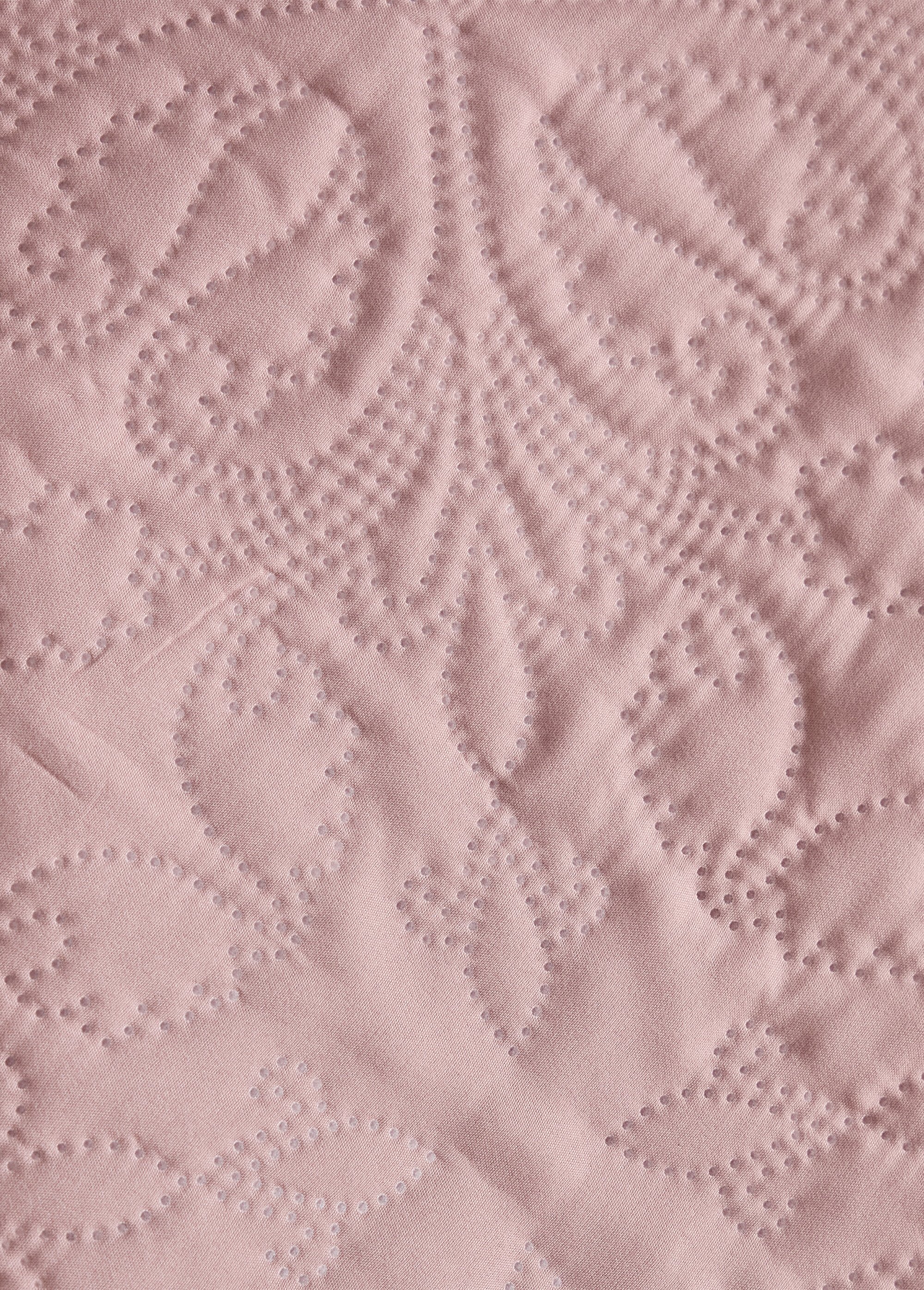 Couvre-lit motif floral effet relief Rose REGINA DE2