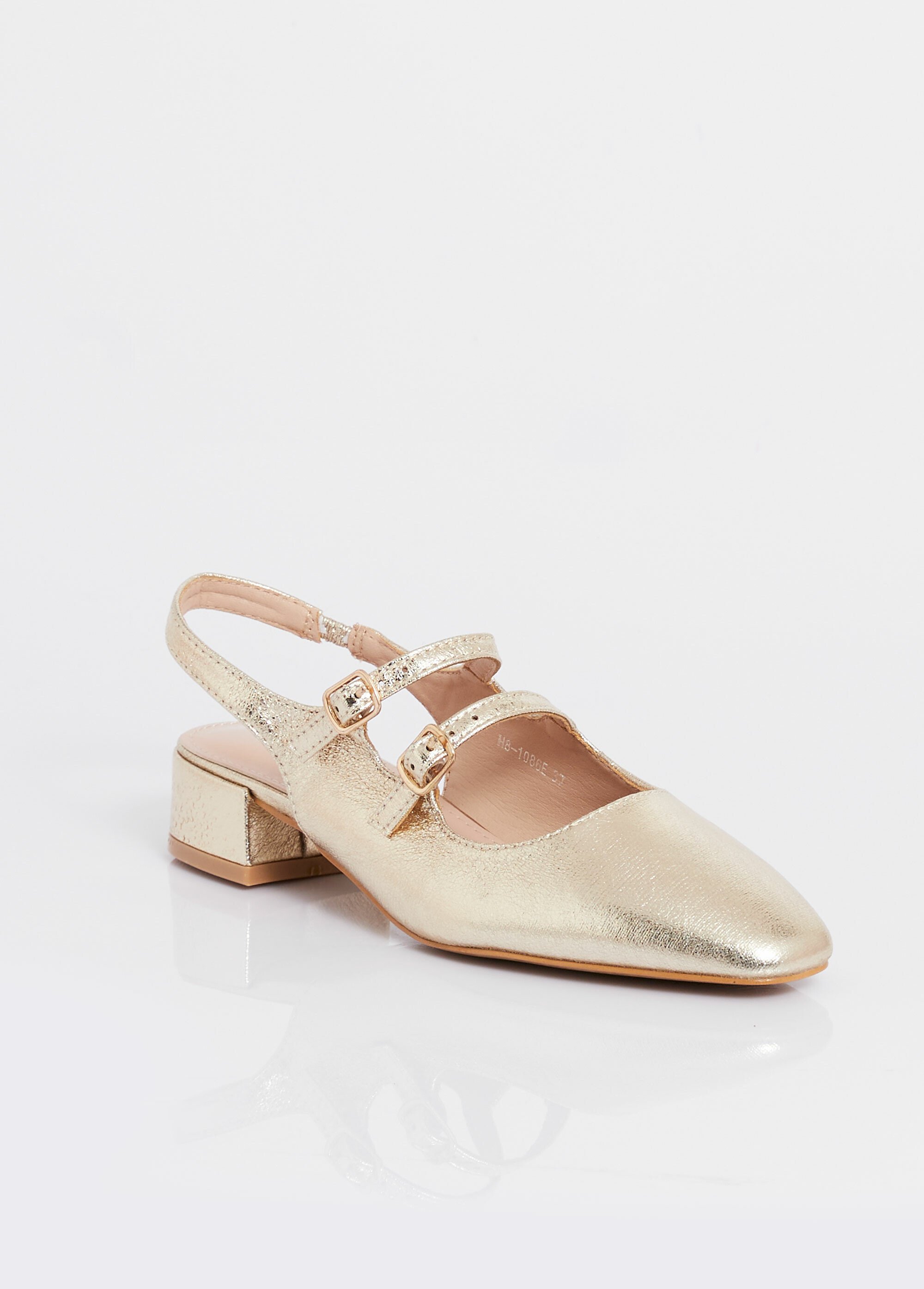 Escarpins slingback avec brides fines Femme Doré JOIH8-1086E FA1