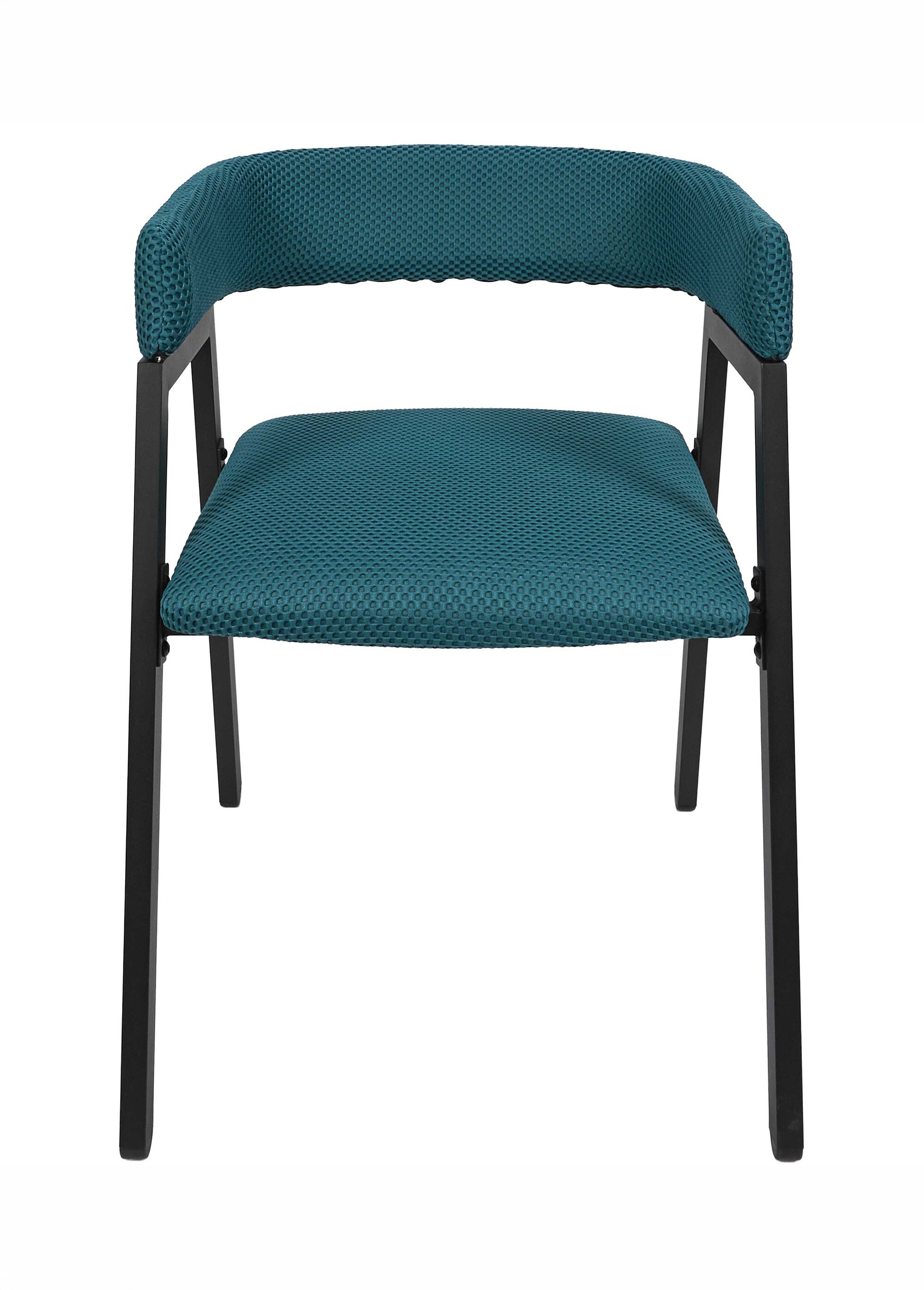 Set 2 Fauteuils design mesh avec dossier ATOME BLEU CMP-HD0464 DE1