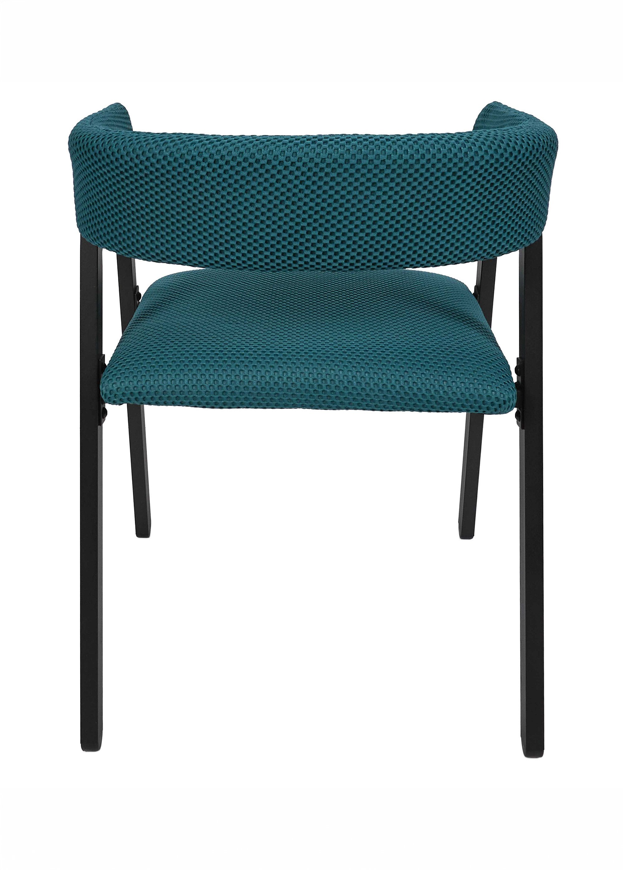 Set 2 Fauteuils design mesh avec dossier ATOME BLEU CMP-HD0464 DO1
