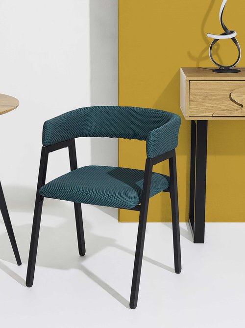 Set 2 Fauteuils design mesh avec dossier ATOME BLEU CMP-HD0464 SI1