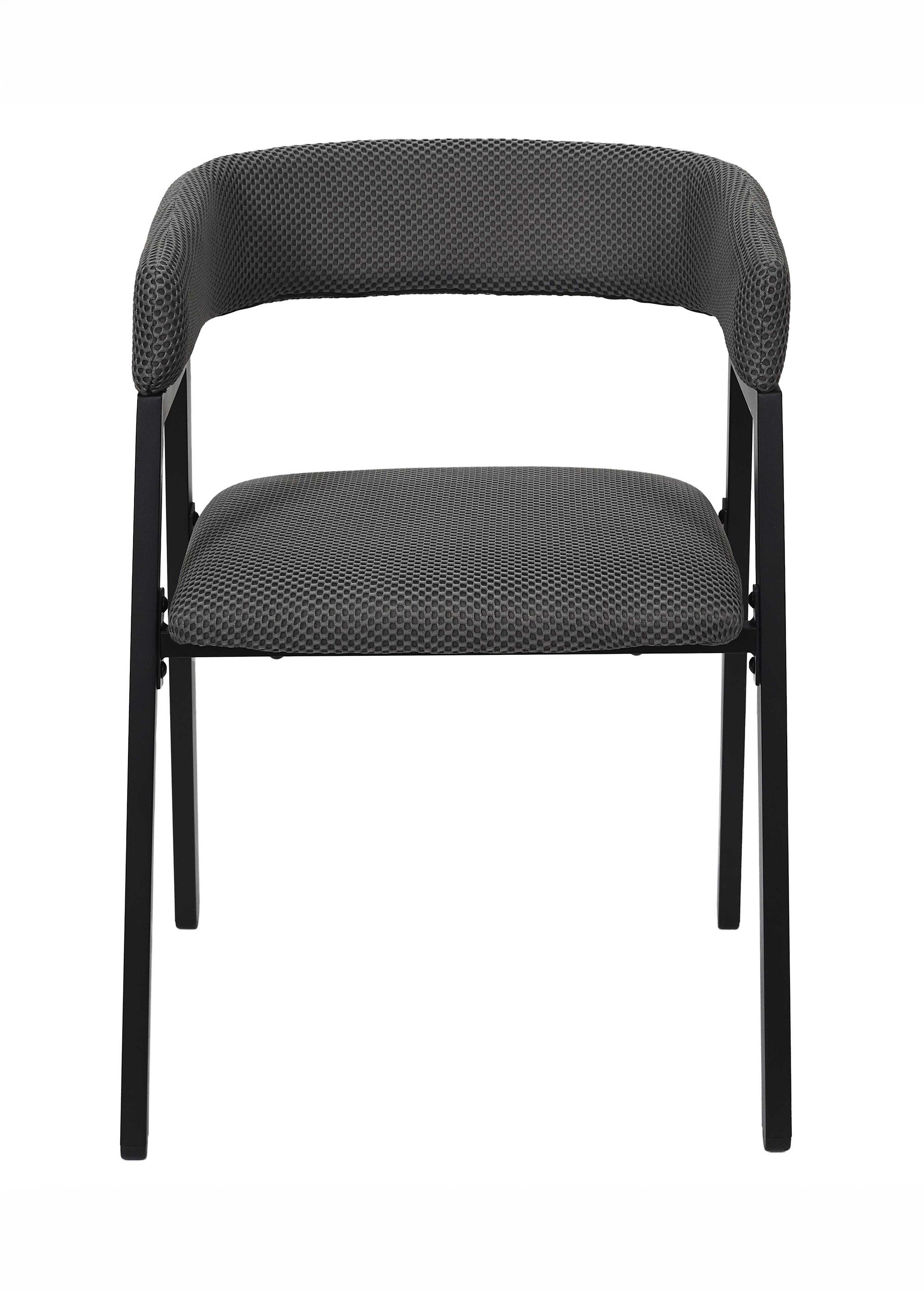Set 2 Fauteuils design mesh avec dossier ATOME GRIS CMP-HD0464 DE1