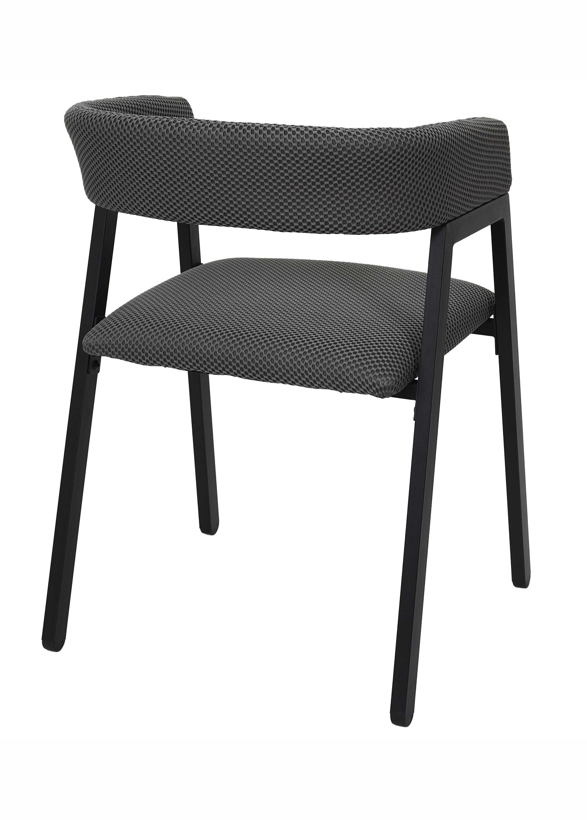 Set 2 Fauteuils design mesh avec dossier ATOME GRIS CMP-HD0464 DO1