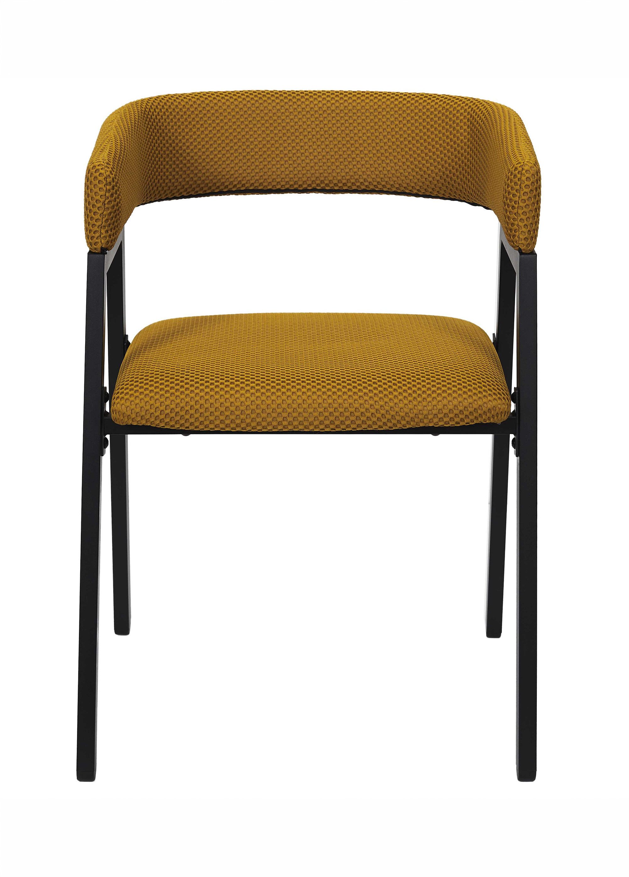 Set 2 Fauteuils design mesh avec dossier ATOME JAUNE CMP-HD0464 DE1