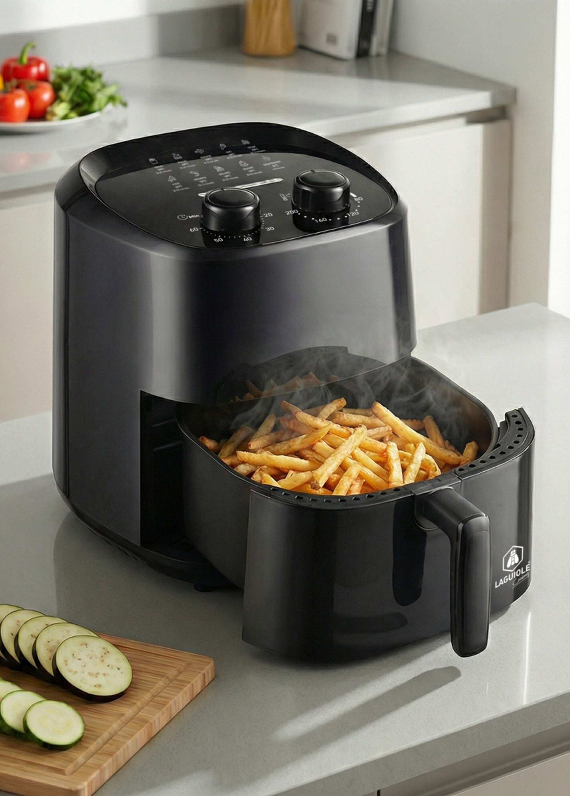 Friteuse à air chaud 3,2L gain de place Noir 9220120 SI1
