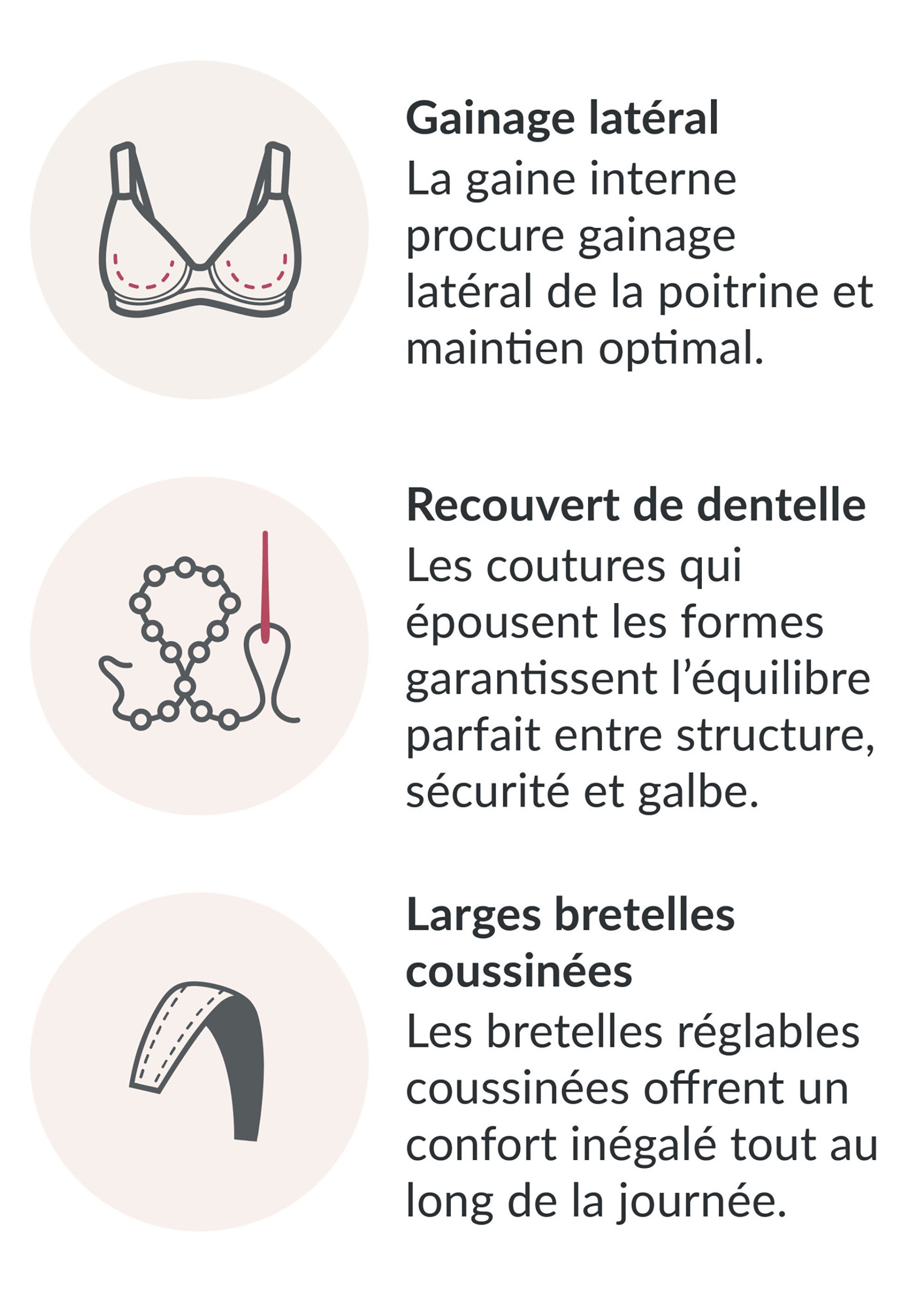 Soutien-gorge MagicLift Galbe Naturel Maintien +++ Sans Armatures Pour les Formes Généreuses n°1010 Femme Grande Taille Noir 1010 DE4