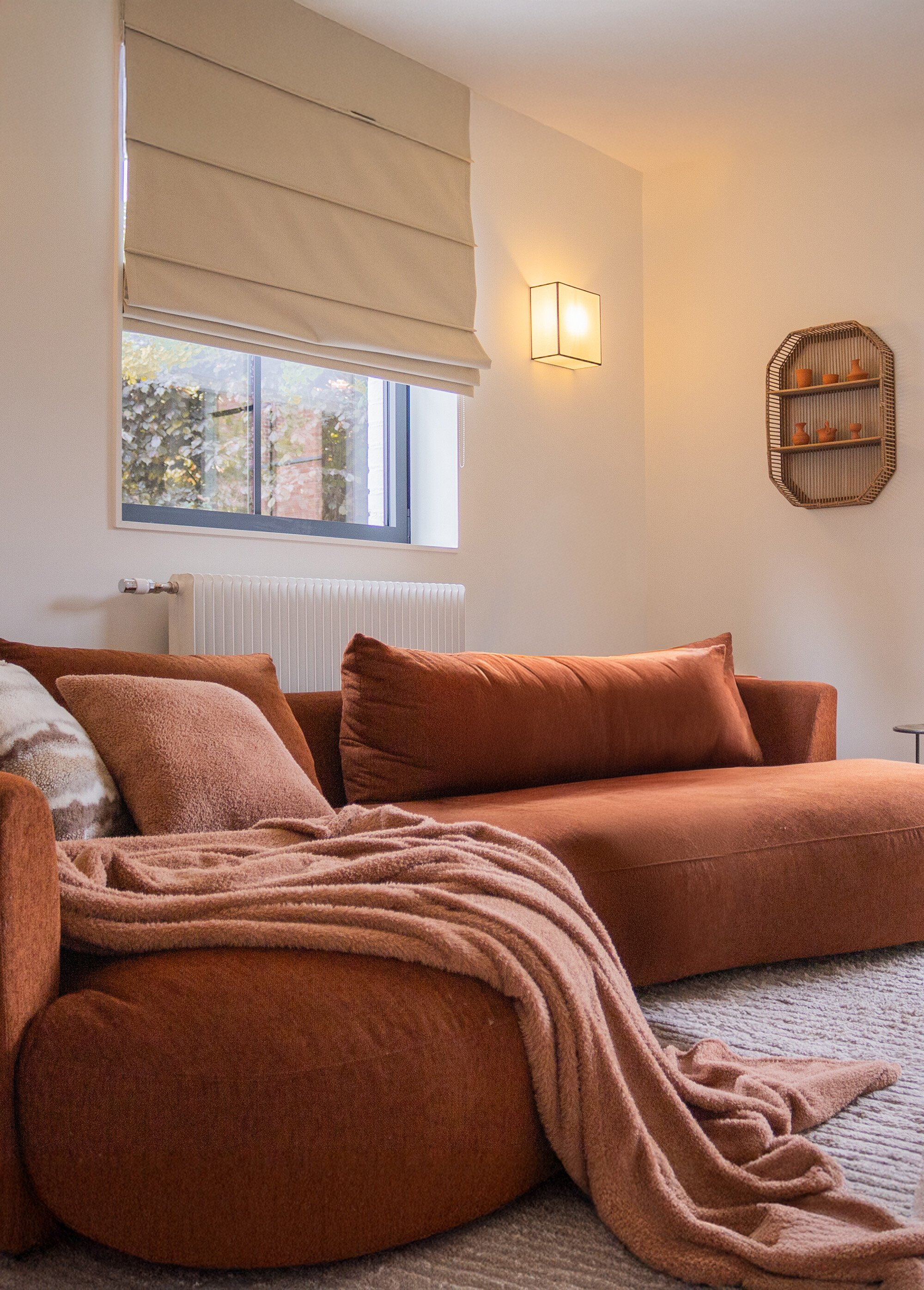 Grand plaid chaud coral fleece 2m x 1,5m Marron TIS-COCOON1 SI1