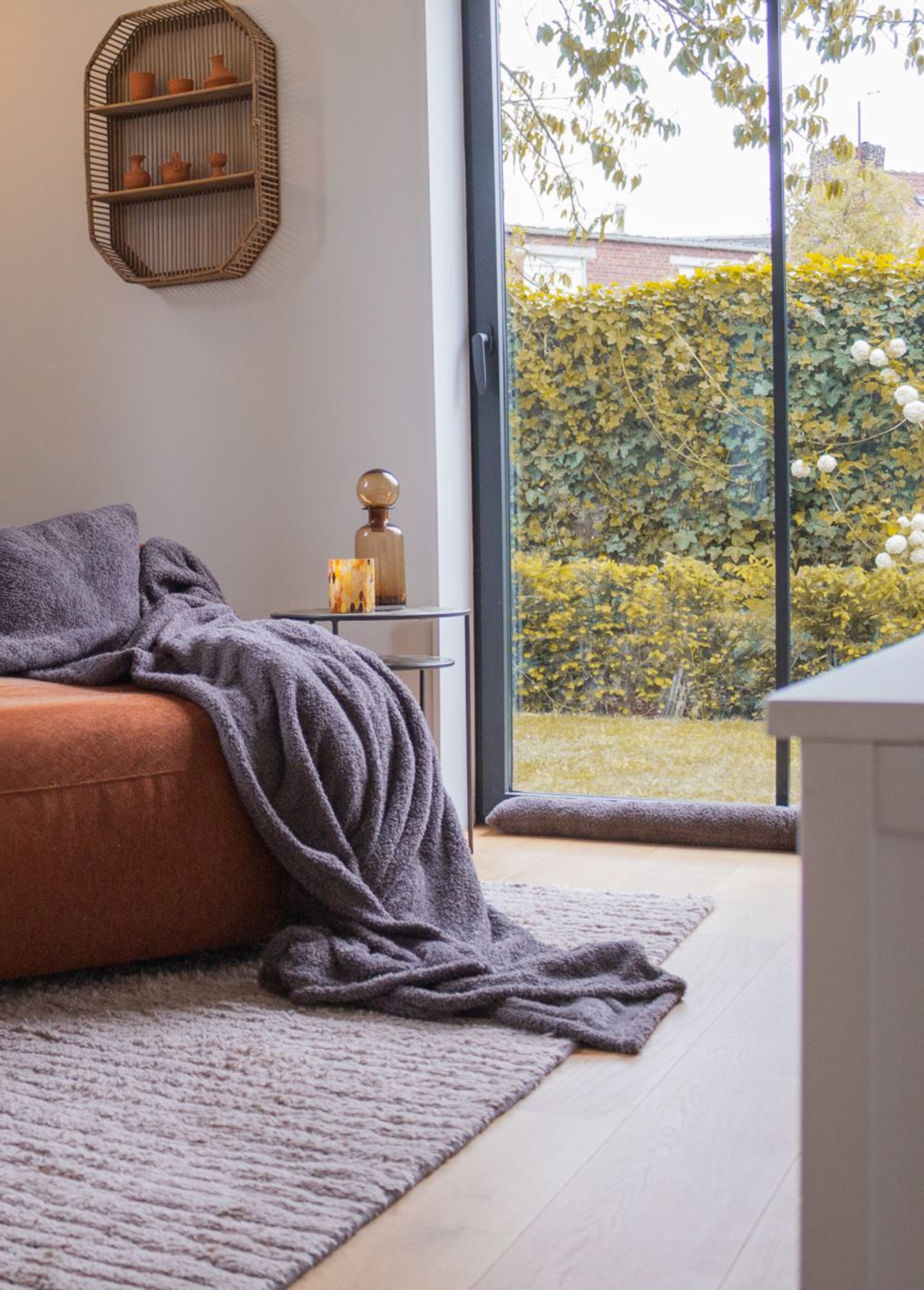 Grand plaid chaud coral fleece 2m x 1,5m Gris TIS-COCOON1 SI1