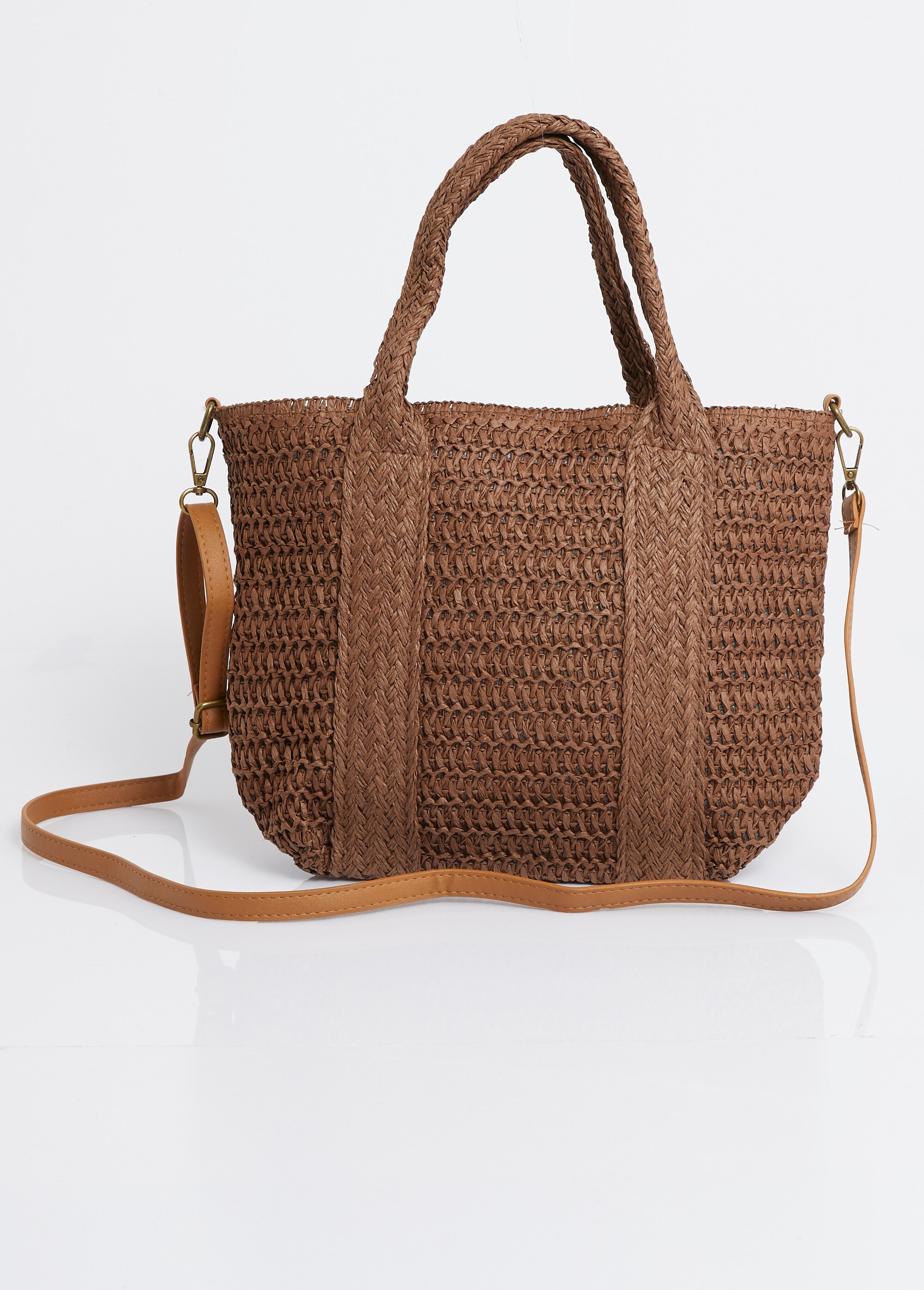 Mini sac panier en papier tressé