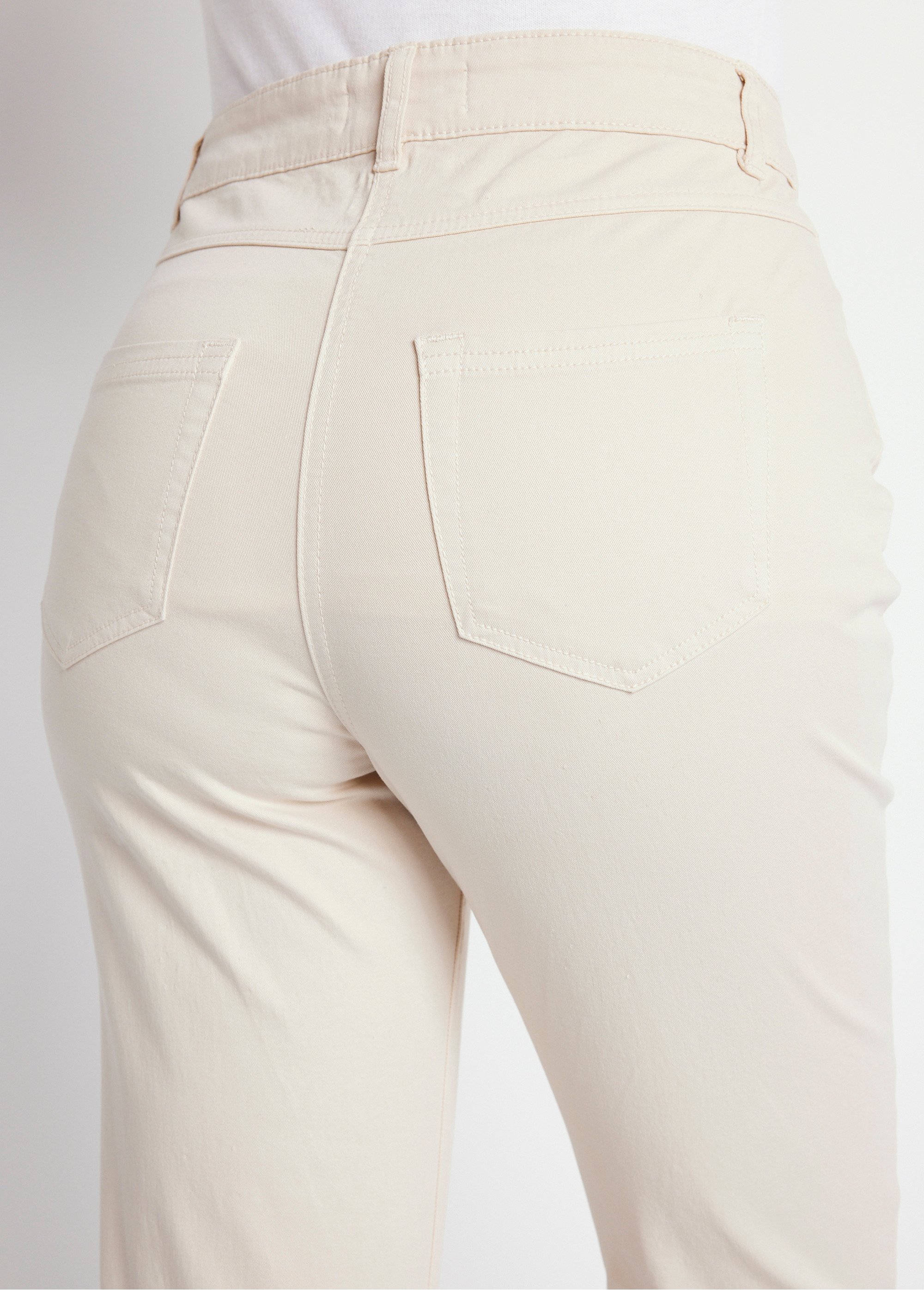 Pantalon Long Femme Tail Mulligan Beige Taille 10 – Stretch, à Enfiler, Poches (parfait état)