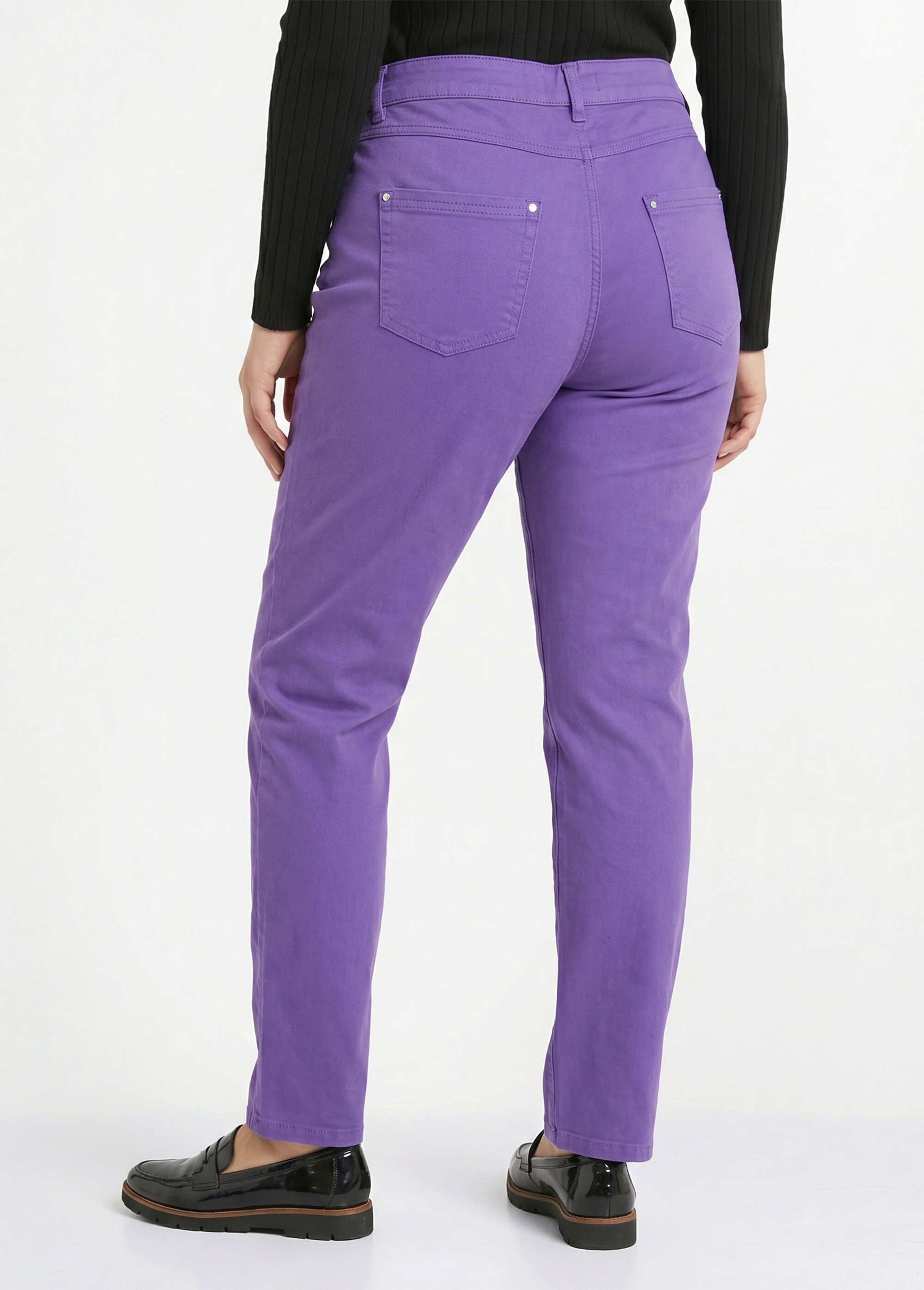 Pantalon droit 5 poches coton stretch