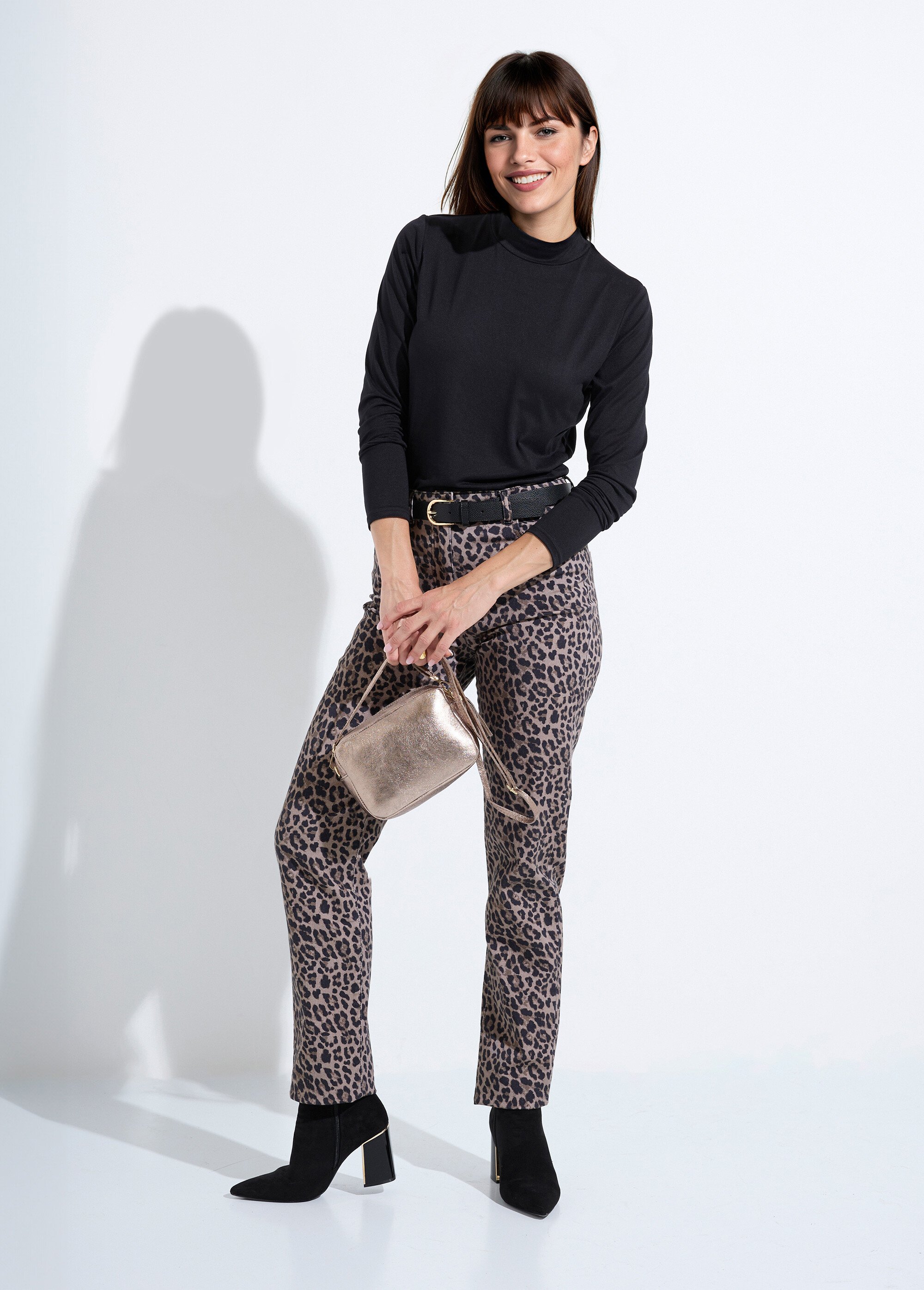 Pantalon droit 5 poches coton stretch