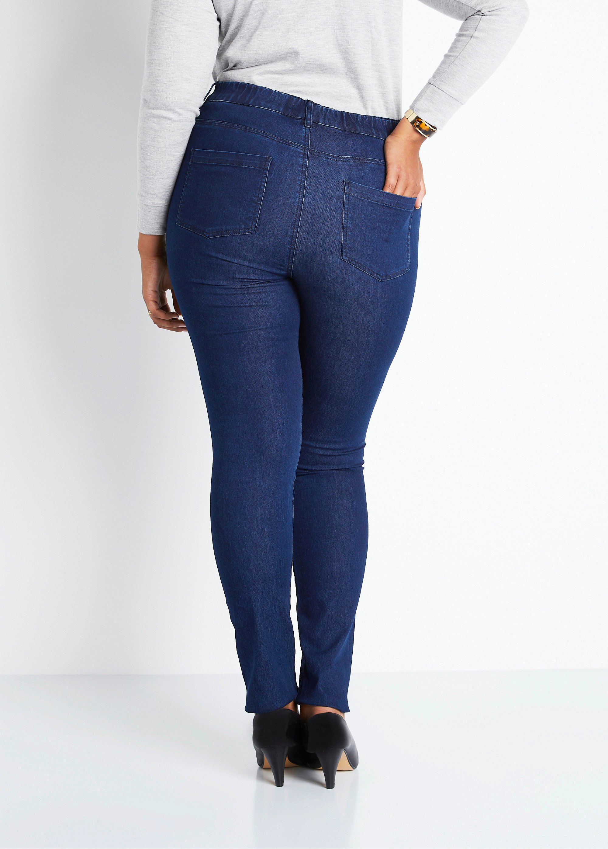 Pantalon jegging ventre plat denim extensible