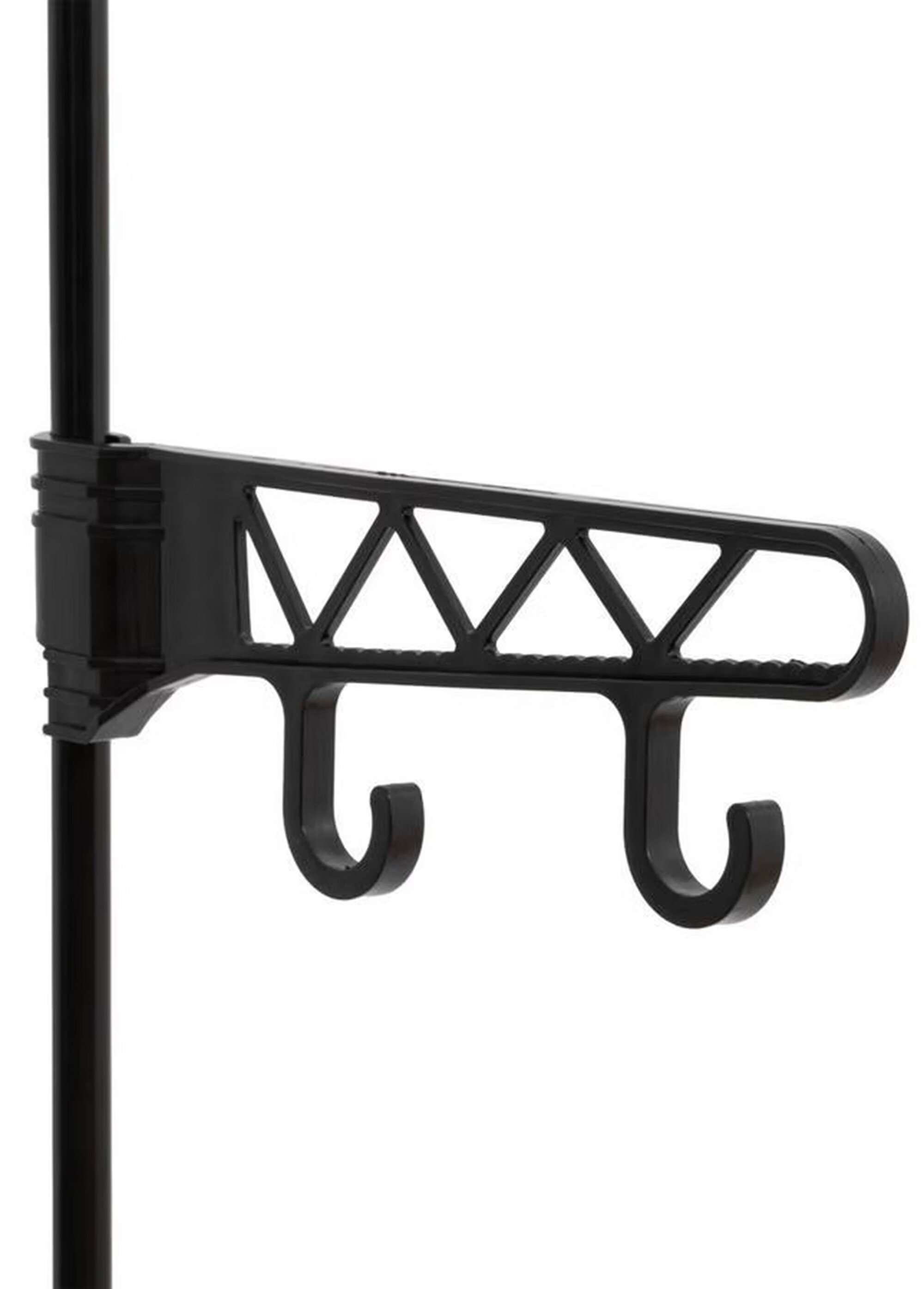 Portant à vêtements 4 niveaux en métal NOIR JJA-205587 DE1