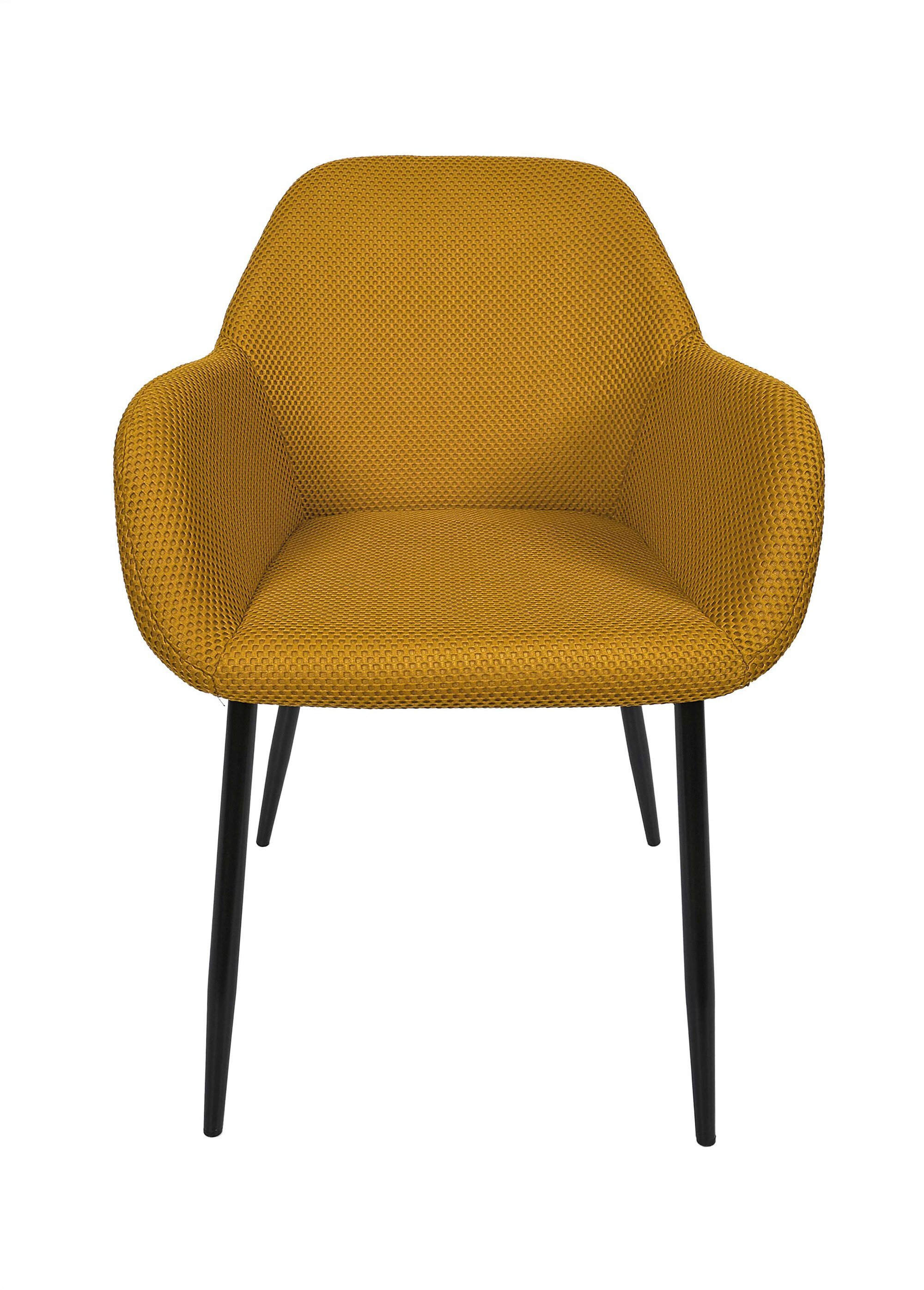 Set 2 Fauteuils design maille mesh ATOME JAUNE CMP-HD0477 DE1