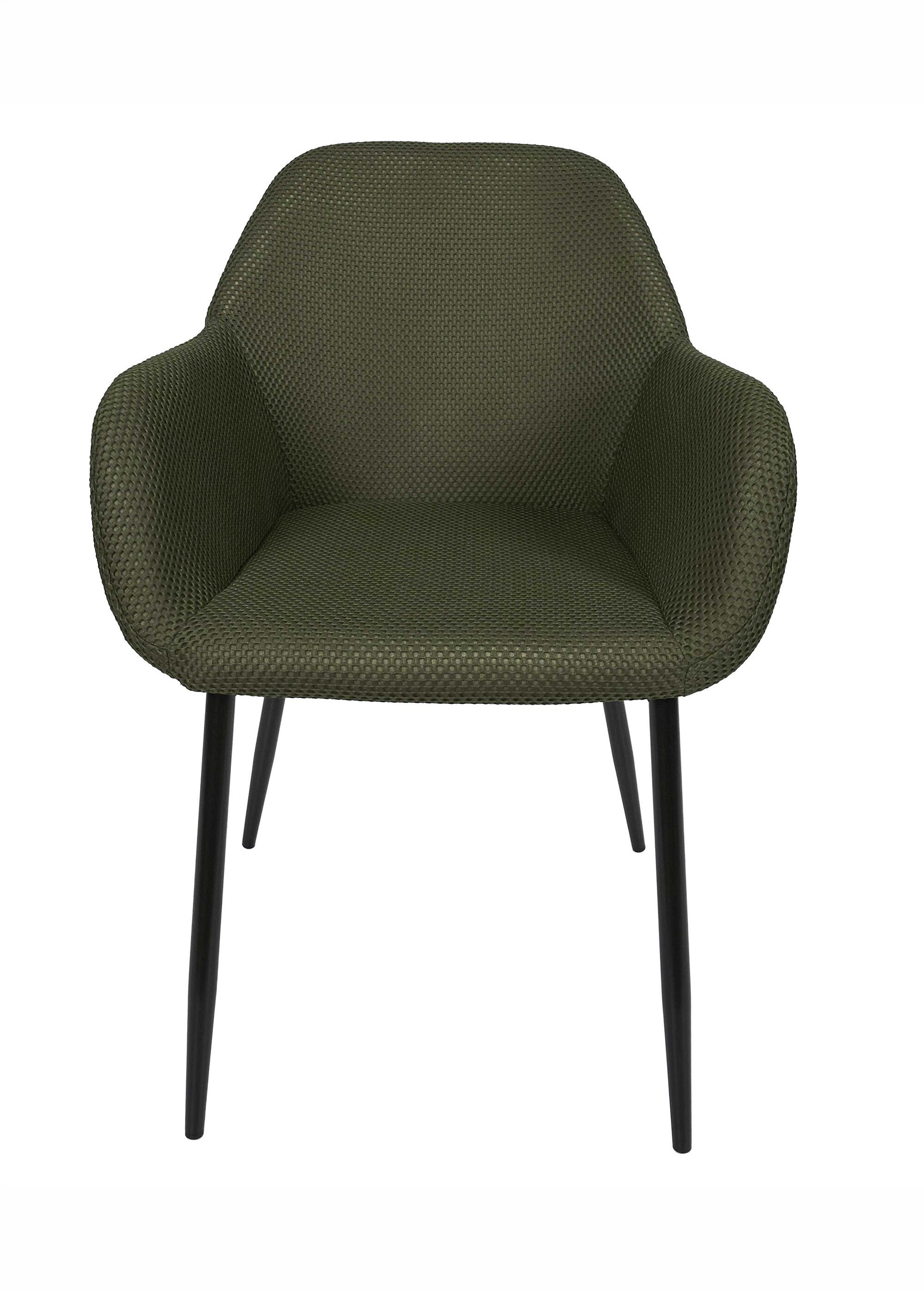 Set 2 Fauteuils design maille mesh ATOME VERT CMP-HD0477 DE1