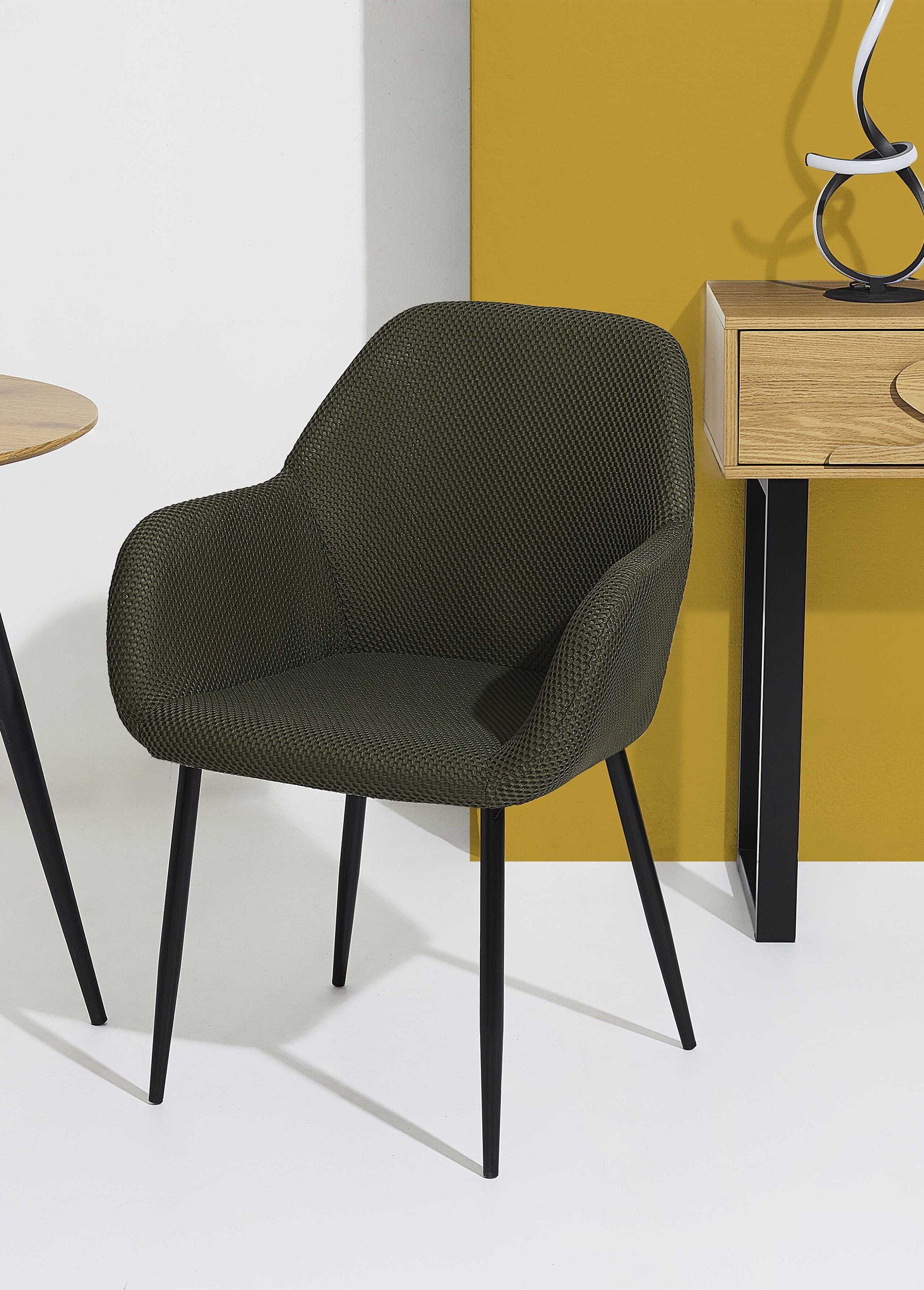 Set 2 Fauteuils design maille mesh ATOME VERT CMP-HD0477 SI1
