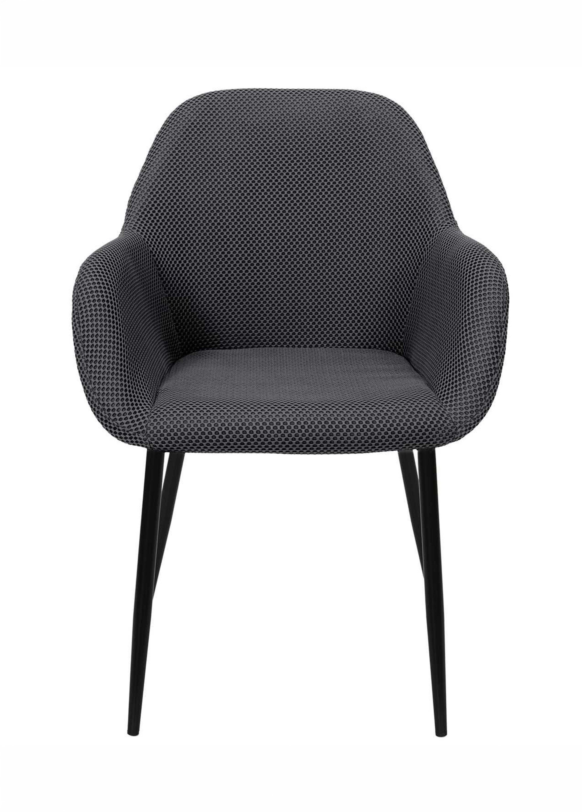 Set 2 Fauteuils design maille mesh ATOME GRIS CMP-HD0477 DE1
