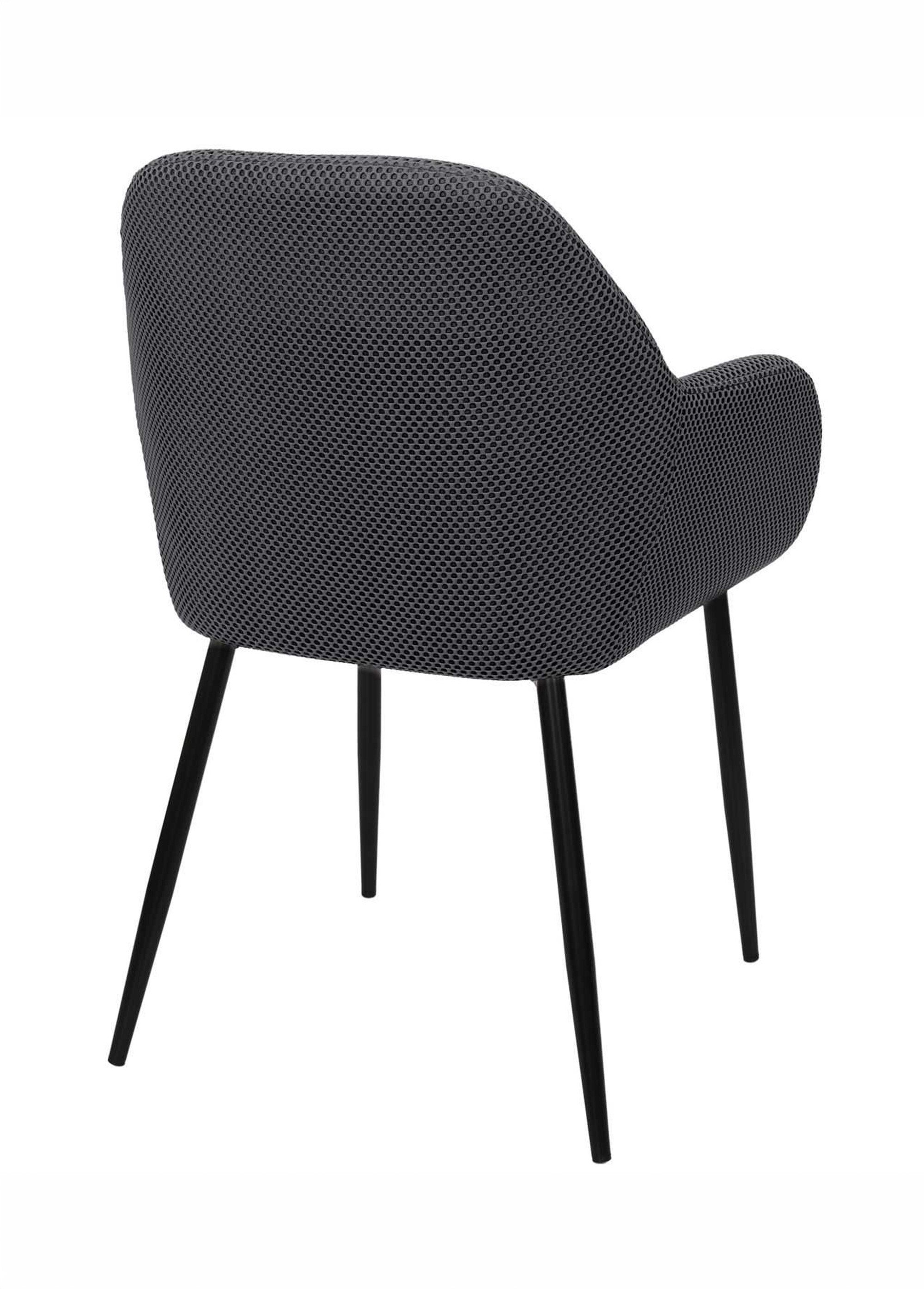 Set 2 Fauteuils design maille mesh ATOME GRIS CMP-HD0477 DO1