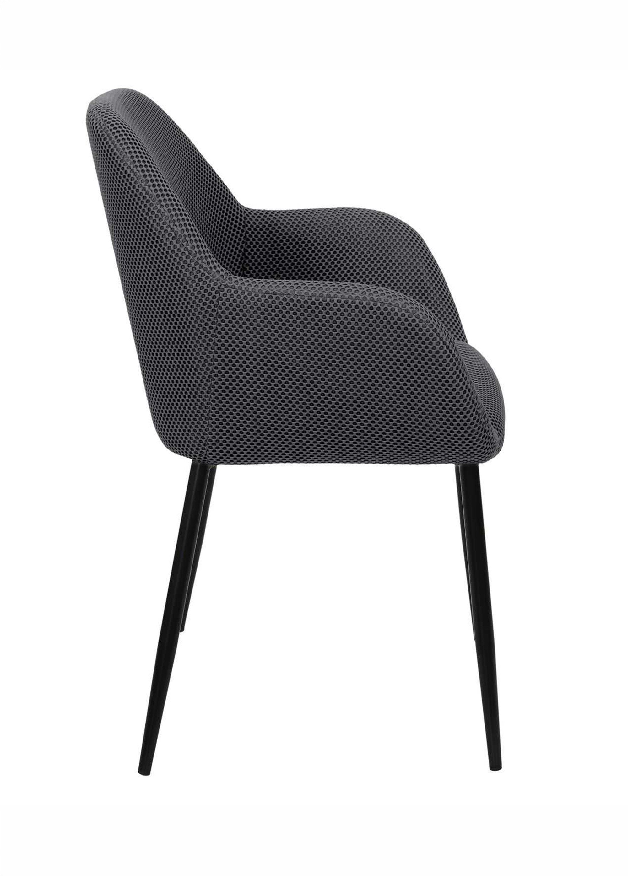 Set 2 Fauteuils design maille mesh ATOME GRIS CMP-HD0477 DR1