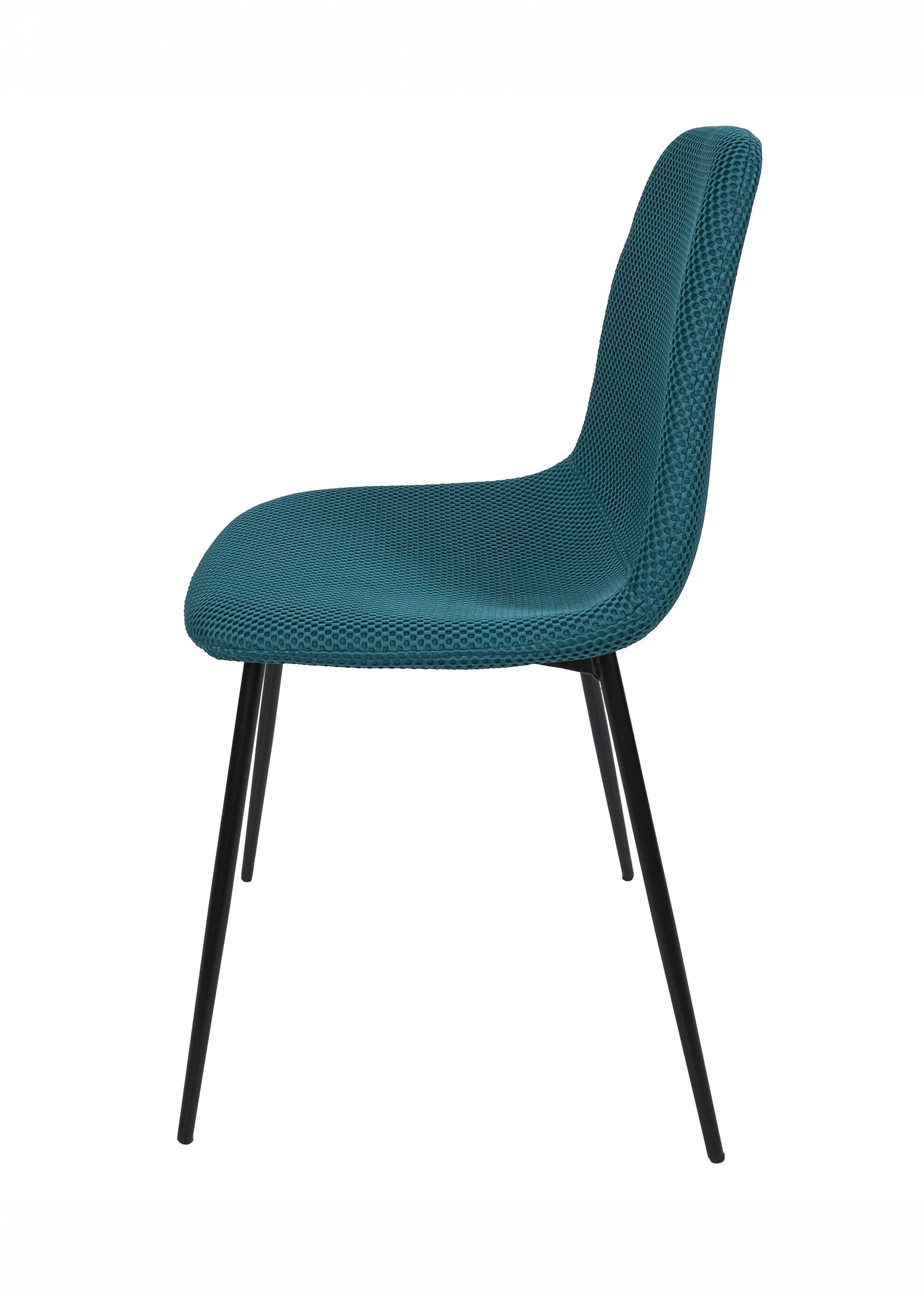 Set 4 Chaises design maille mesh ATOME BLEU CMP-HD0472 DR1