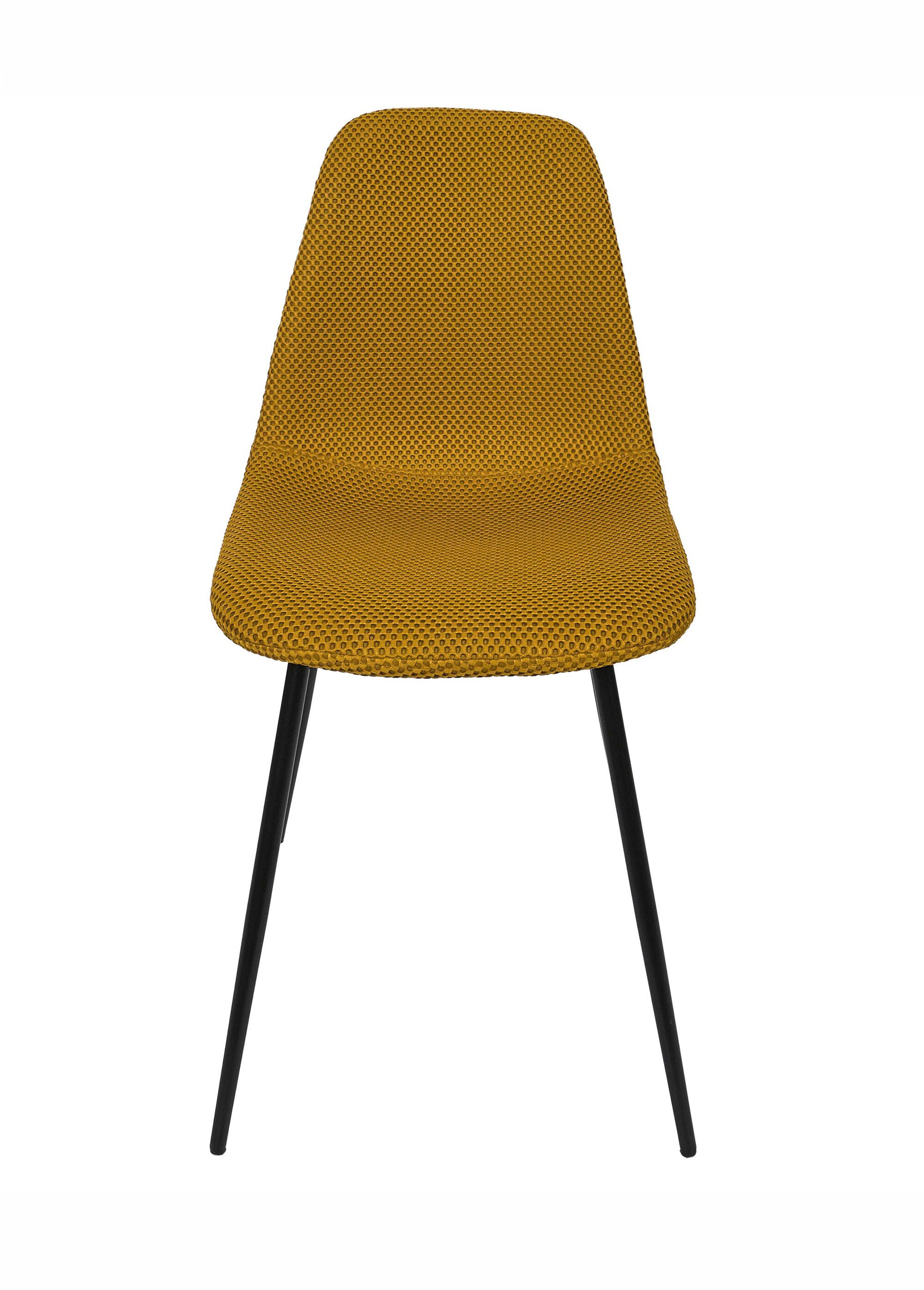 Set 4 Chaises design maille mesh ATOME JAUNE CMP-HD0472 DE1